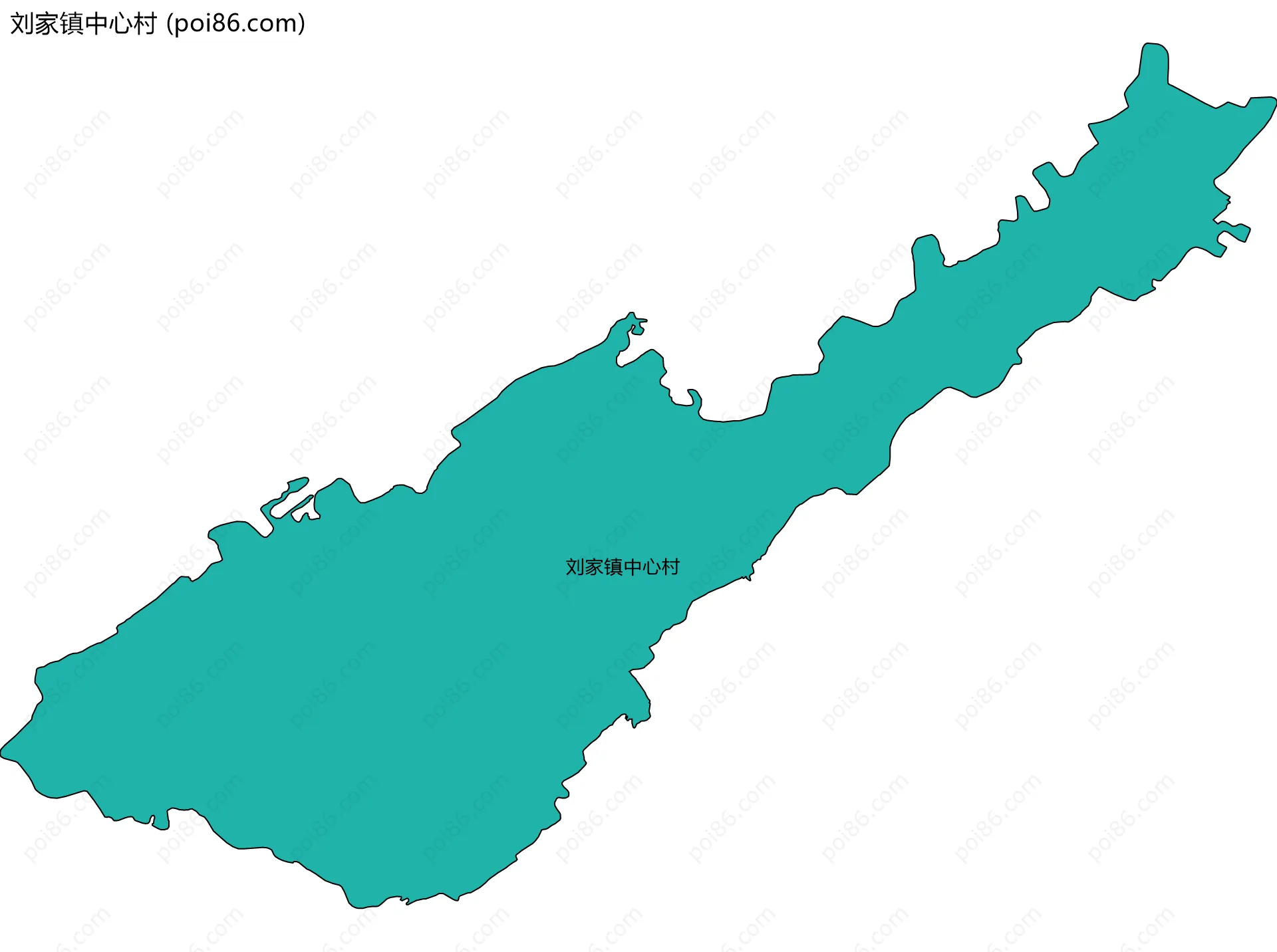刘家镇中心村边界地图
