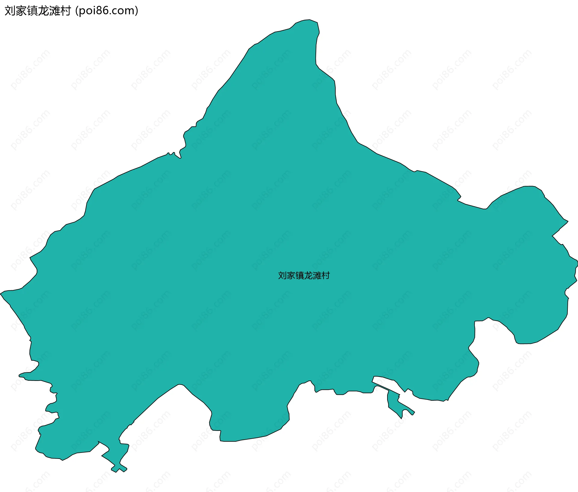 刘家镇龙滩村边界地图