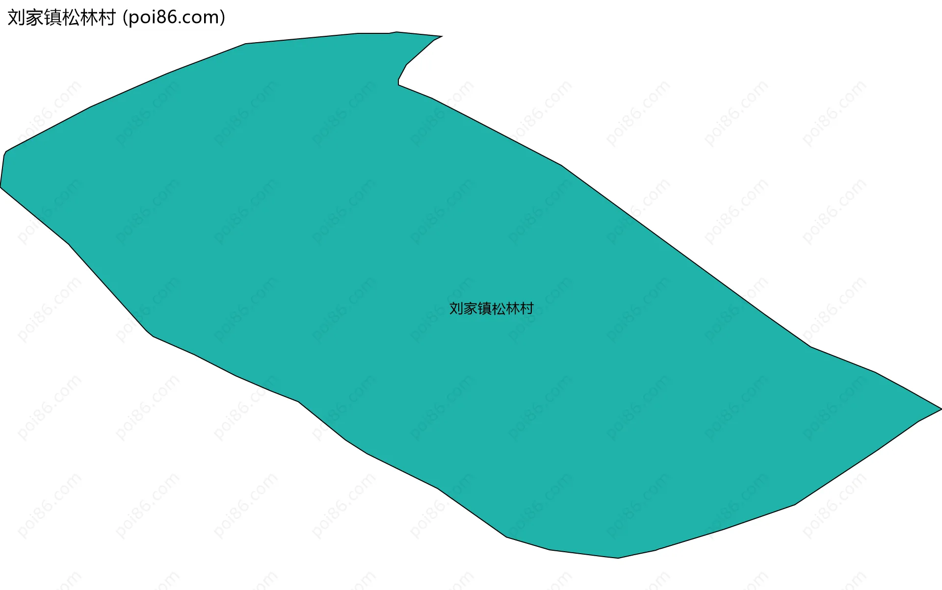 刘家镇松林村边界地图
