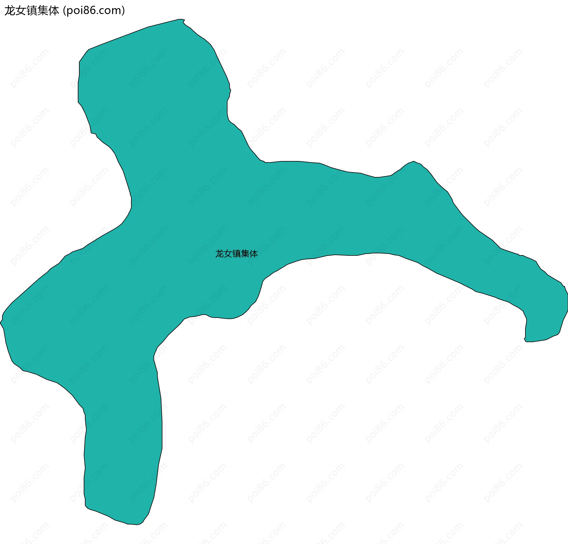 龙女镇集体边界地图