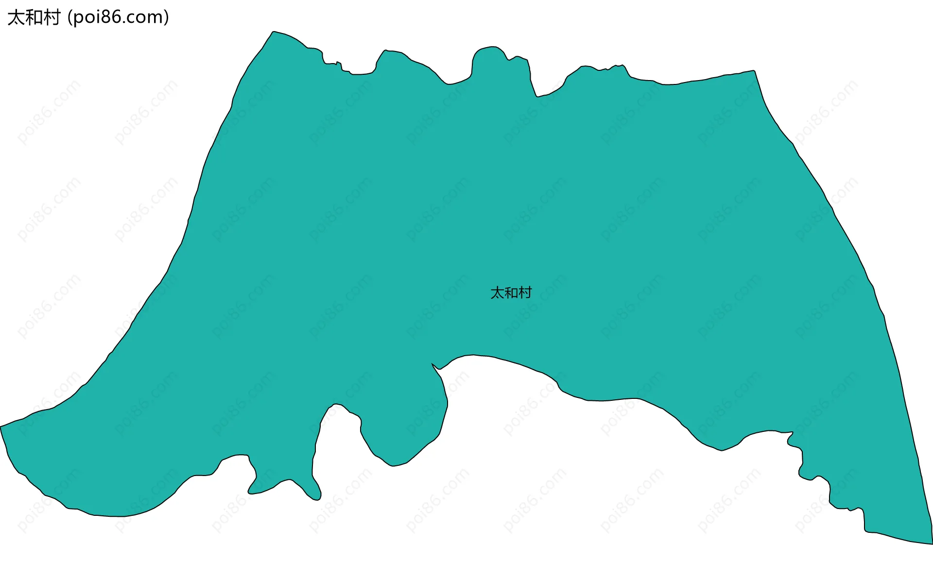 太和村边界地图