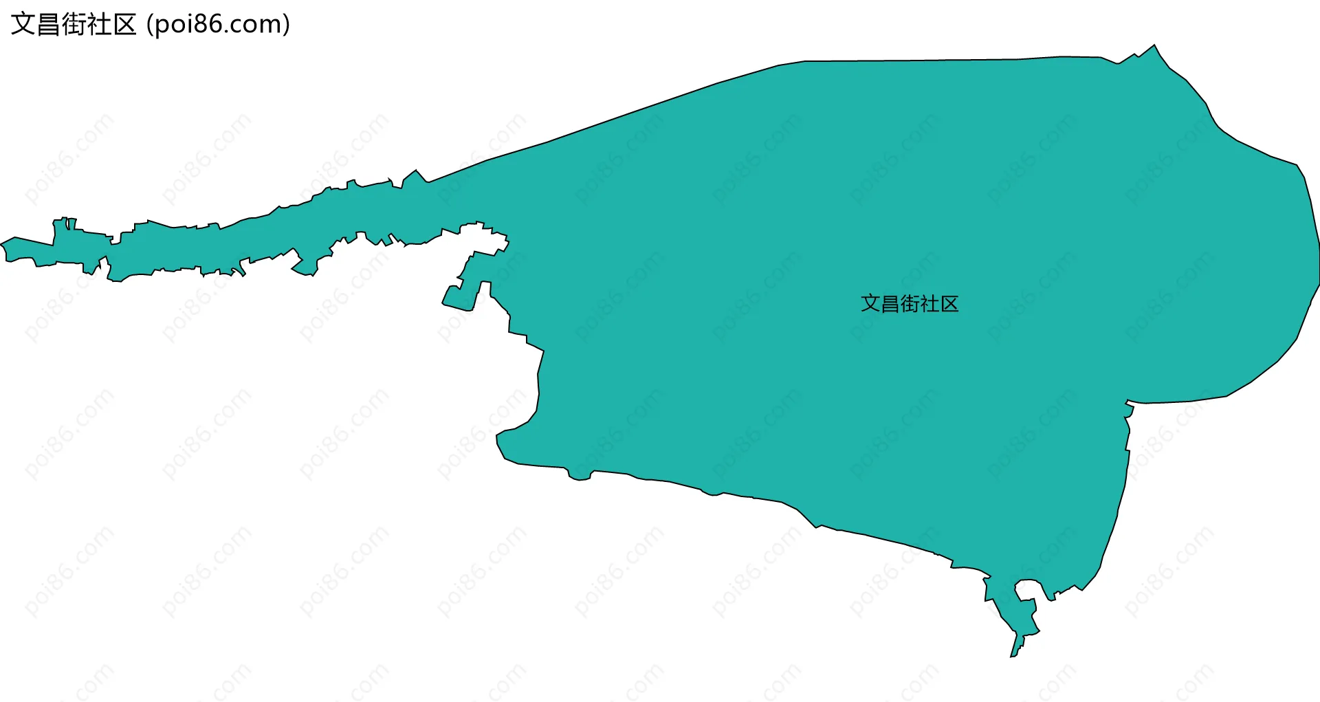 文昌街社区边界地图