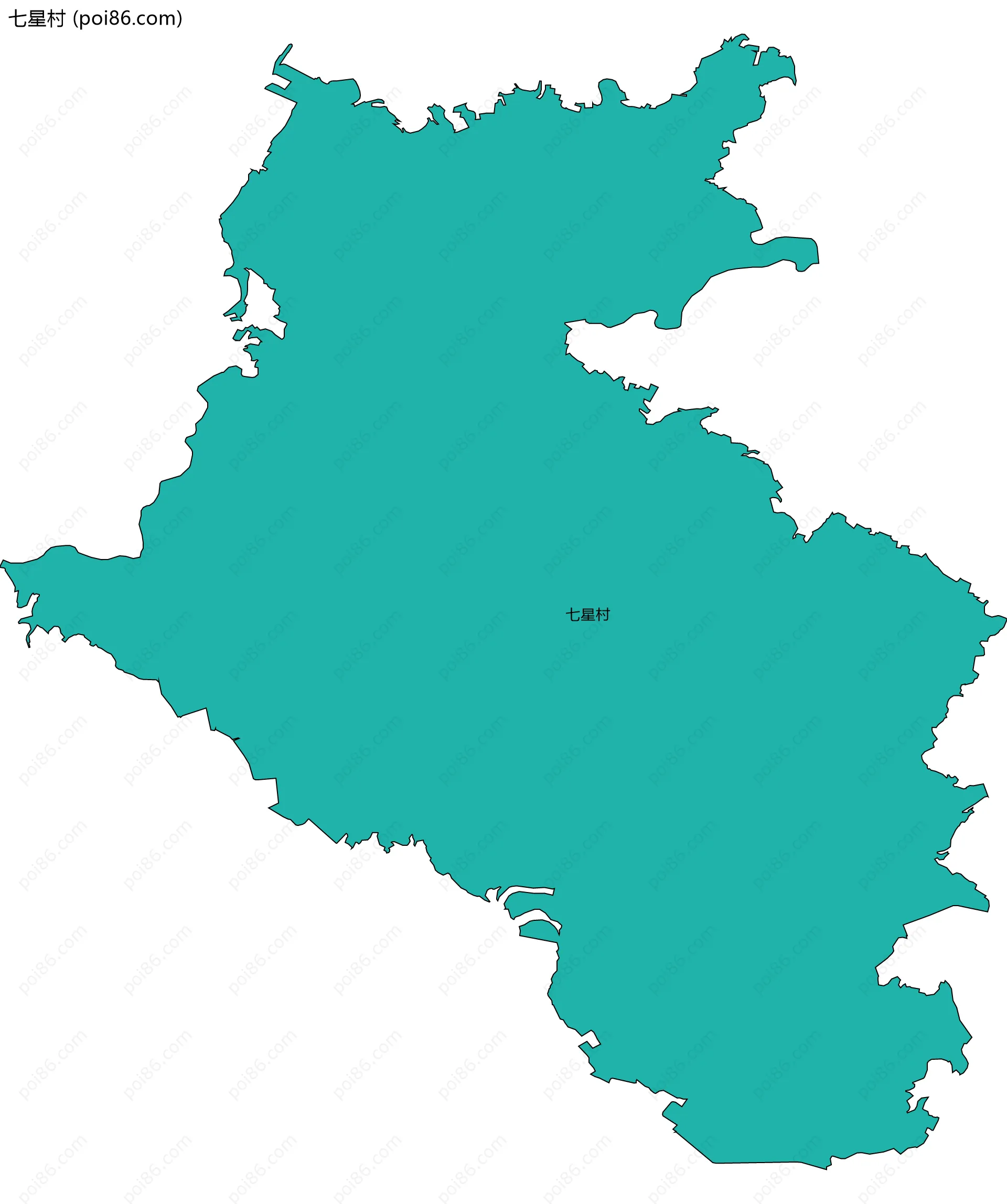 七星村边界地图