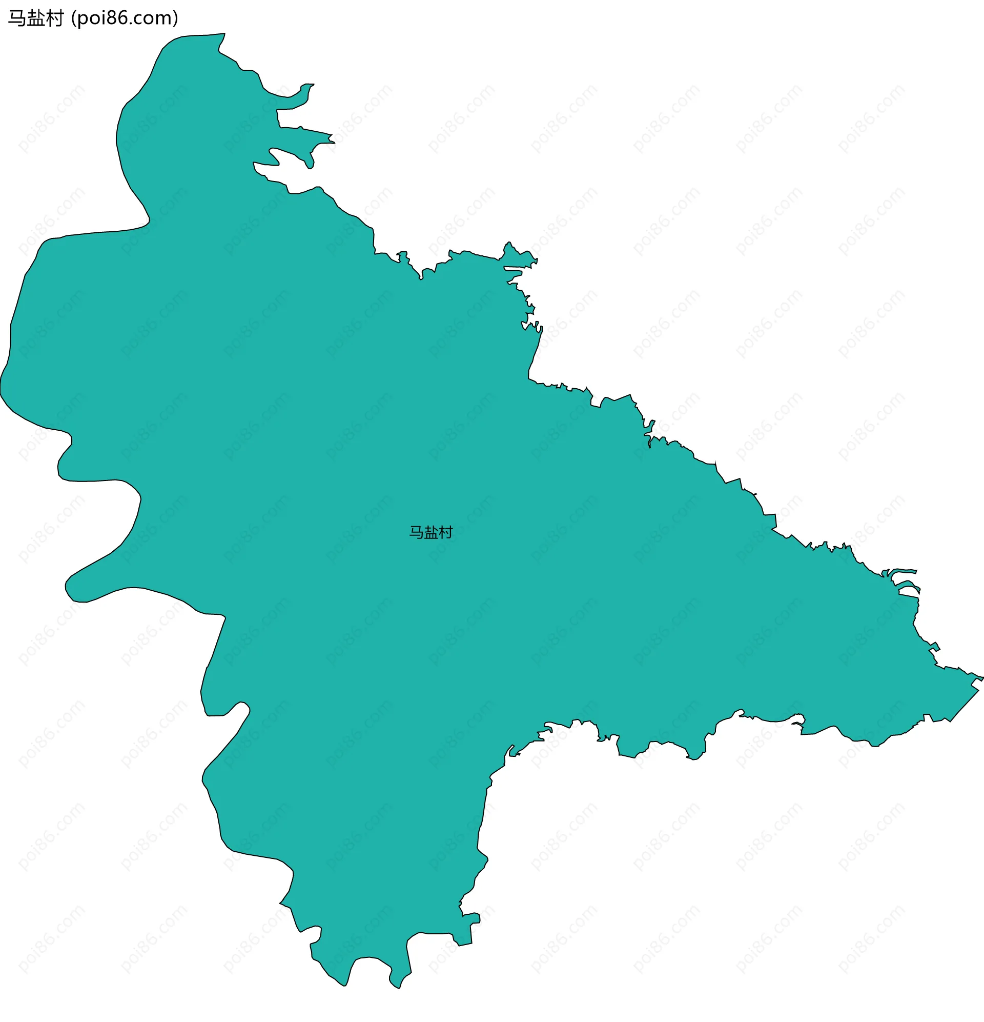 马盐村边界地图
