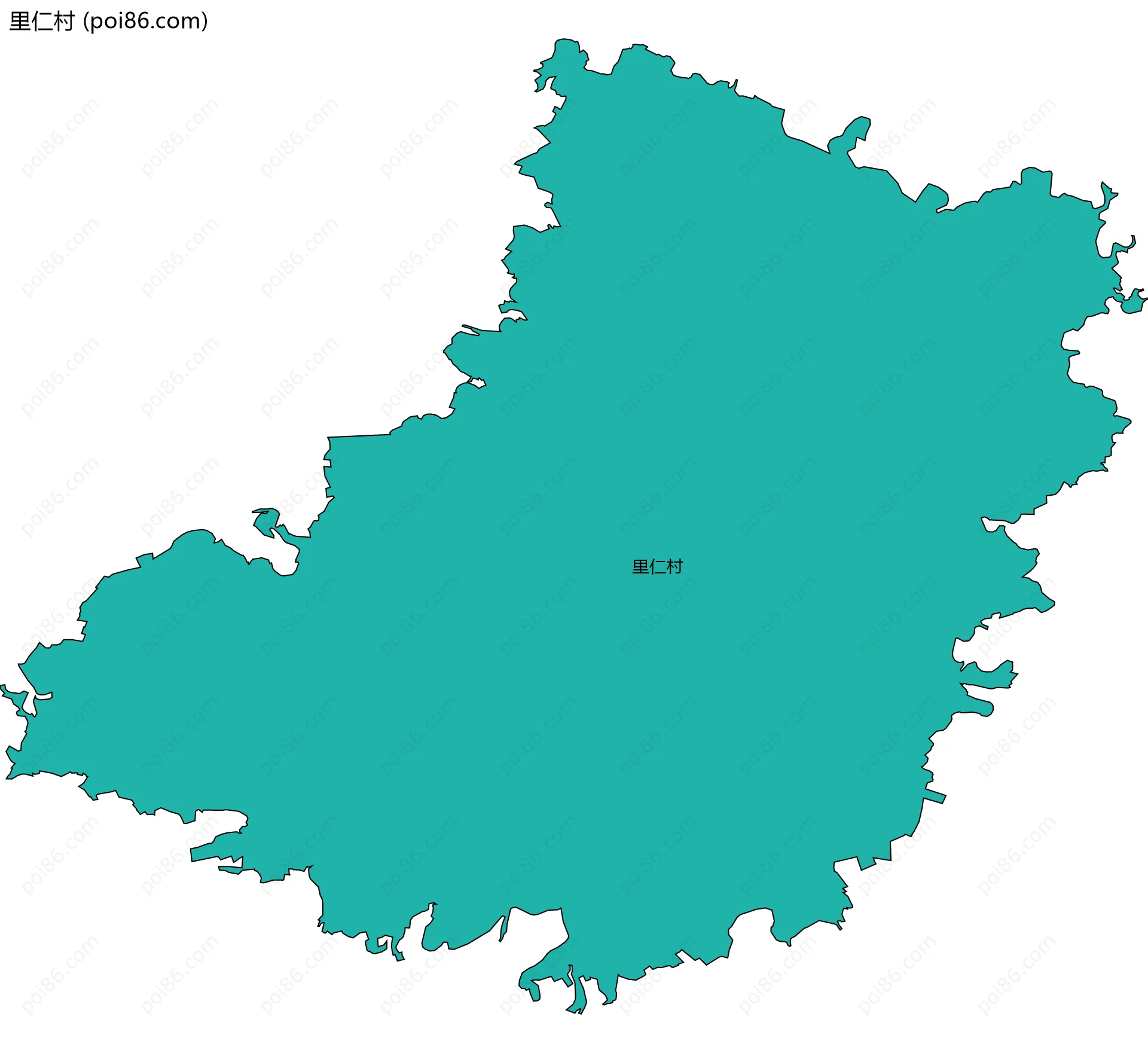 里仁村边界地图