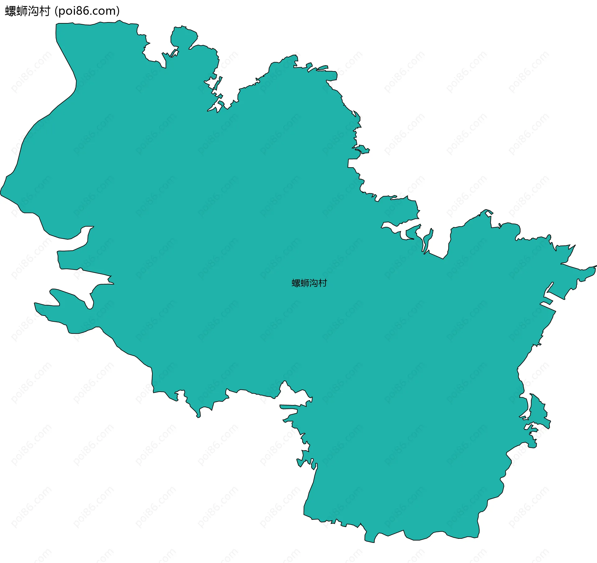 螺蛳沟村边界地图