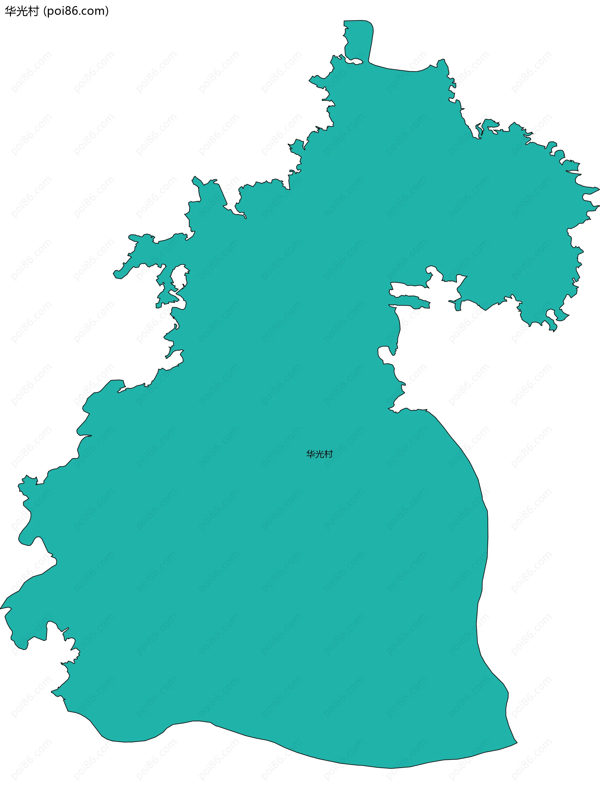 华光村边界地图