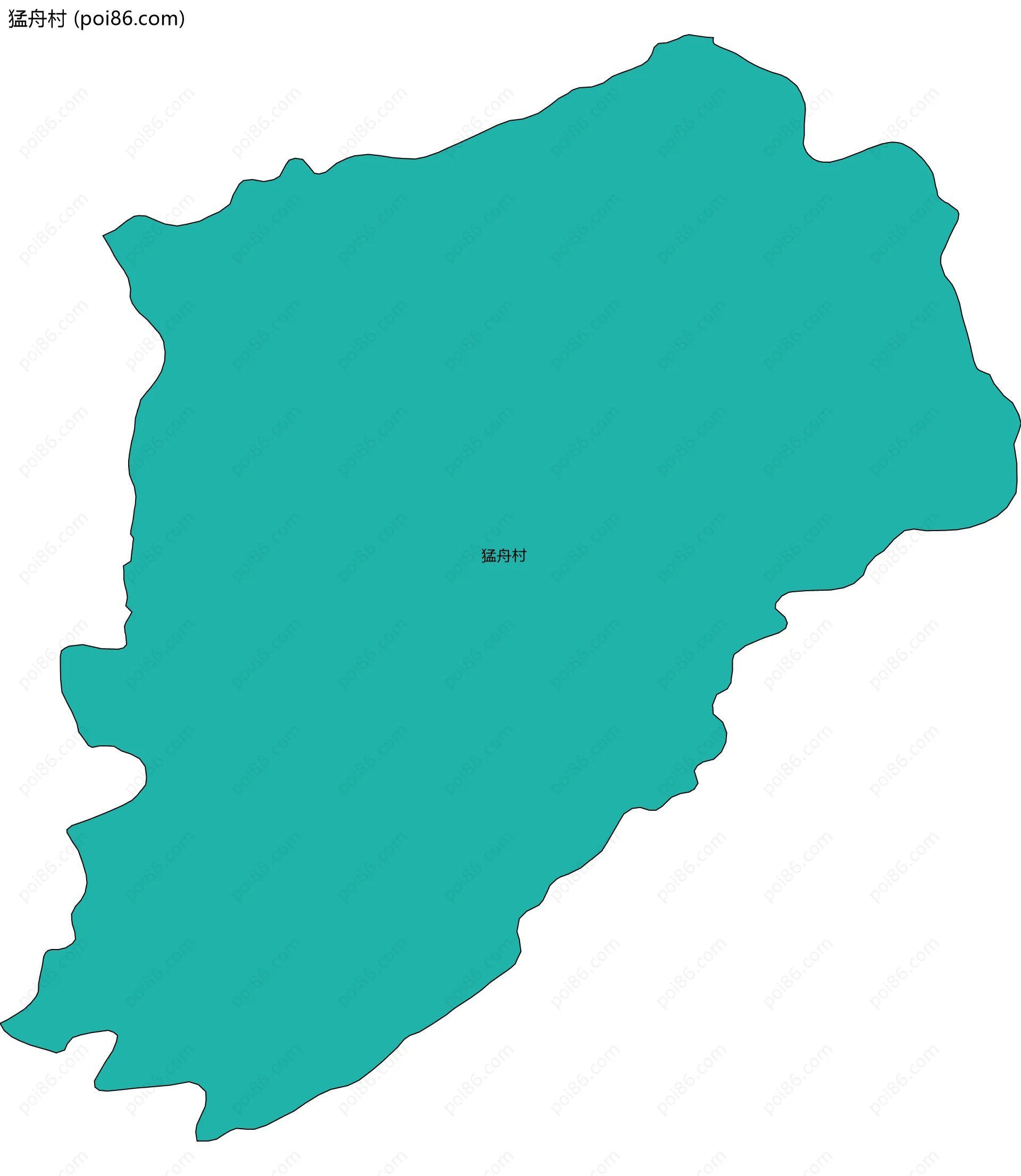 猛舟村边界地图