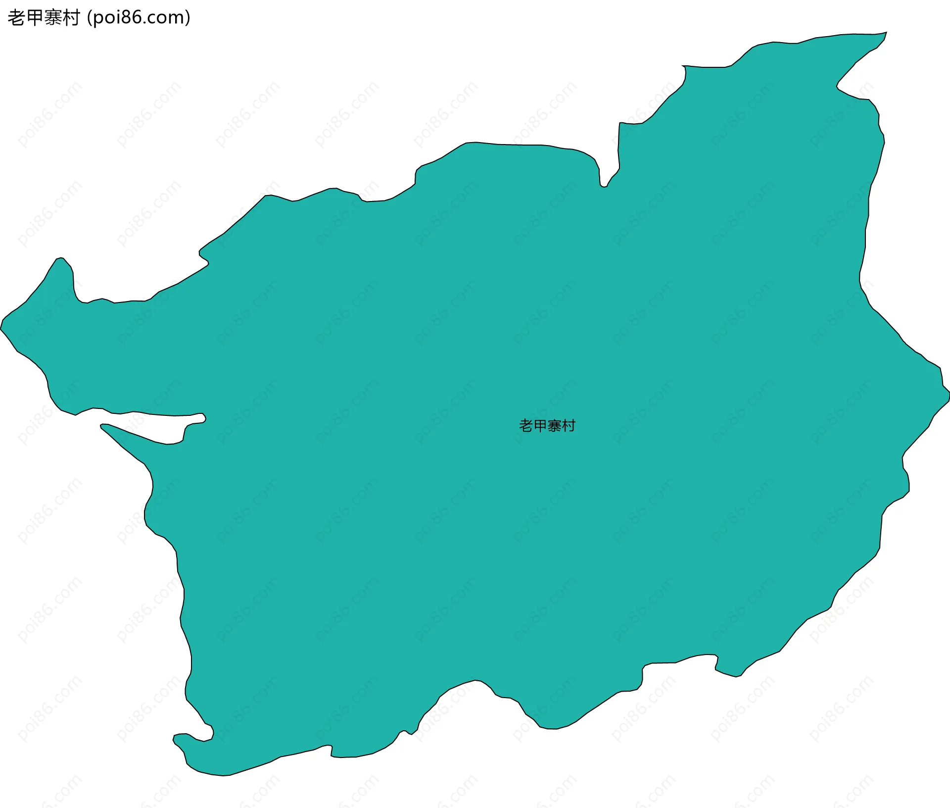 老甲寨村边界地图