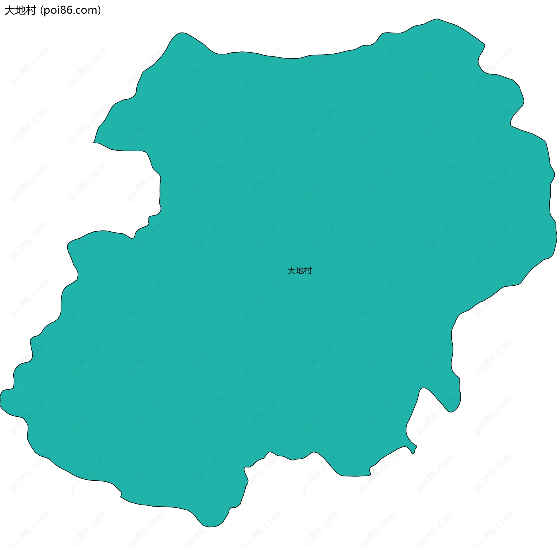 大地村边界地图