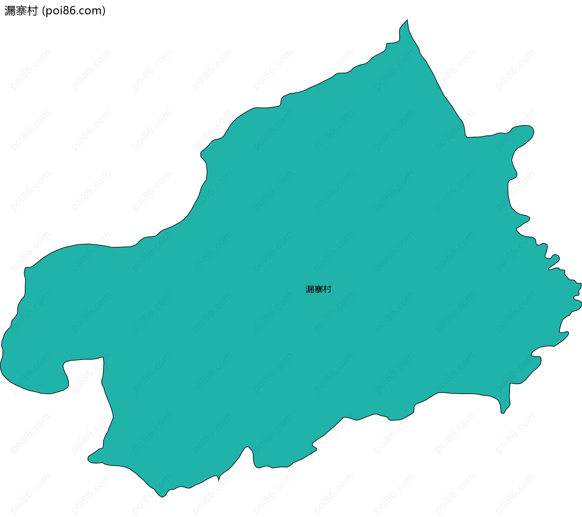 漏寨村边界地图