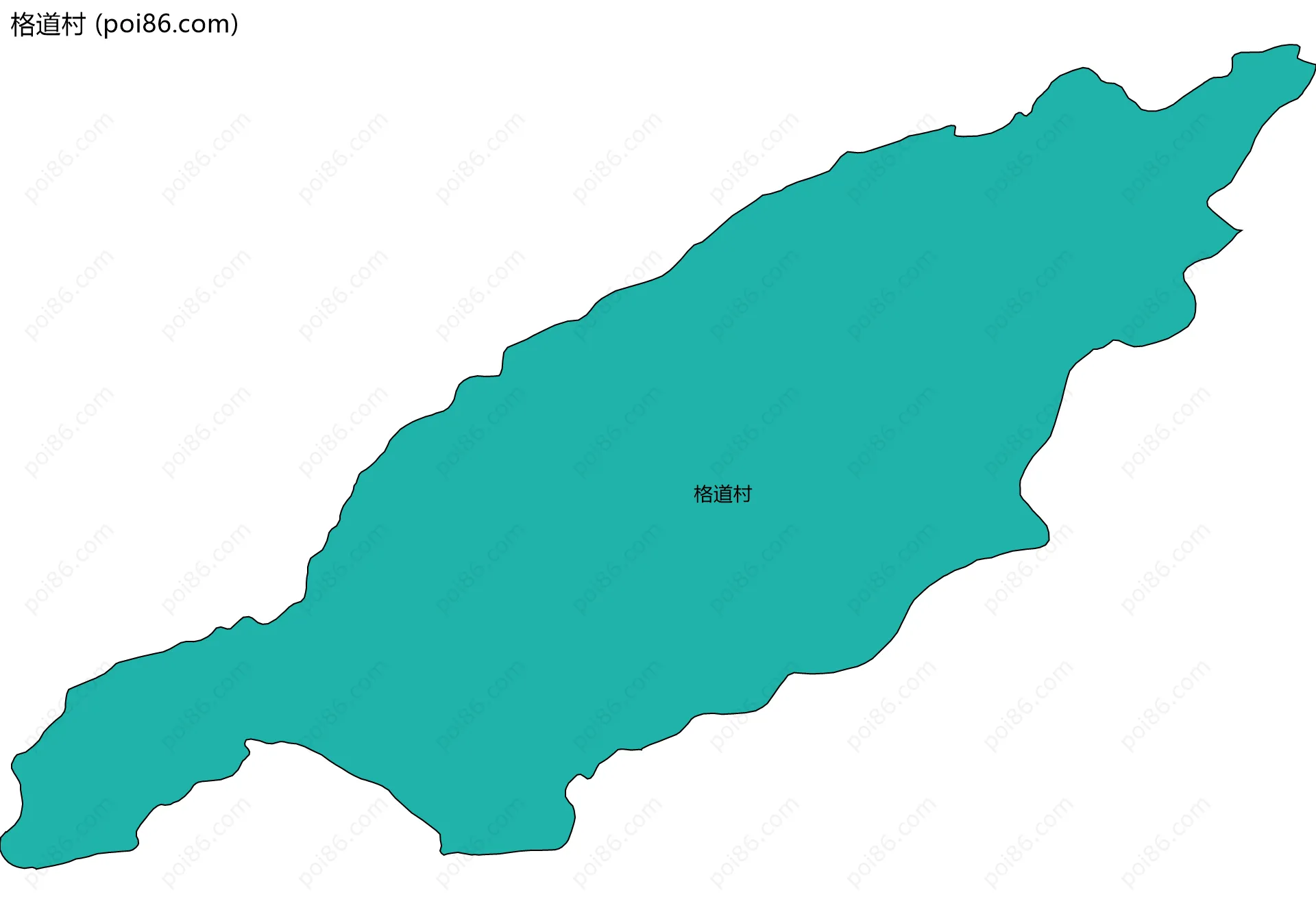 格道村边界地图