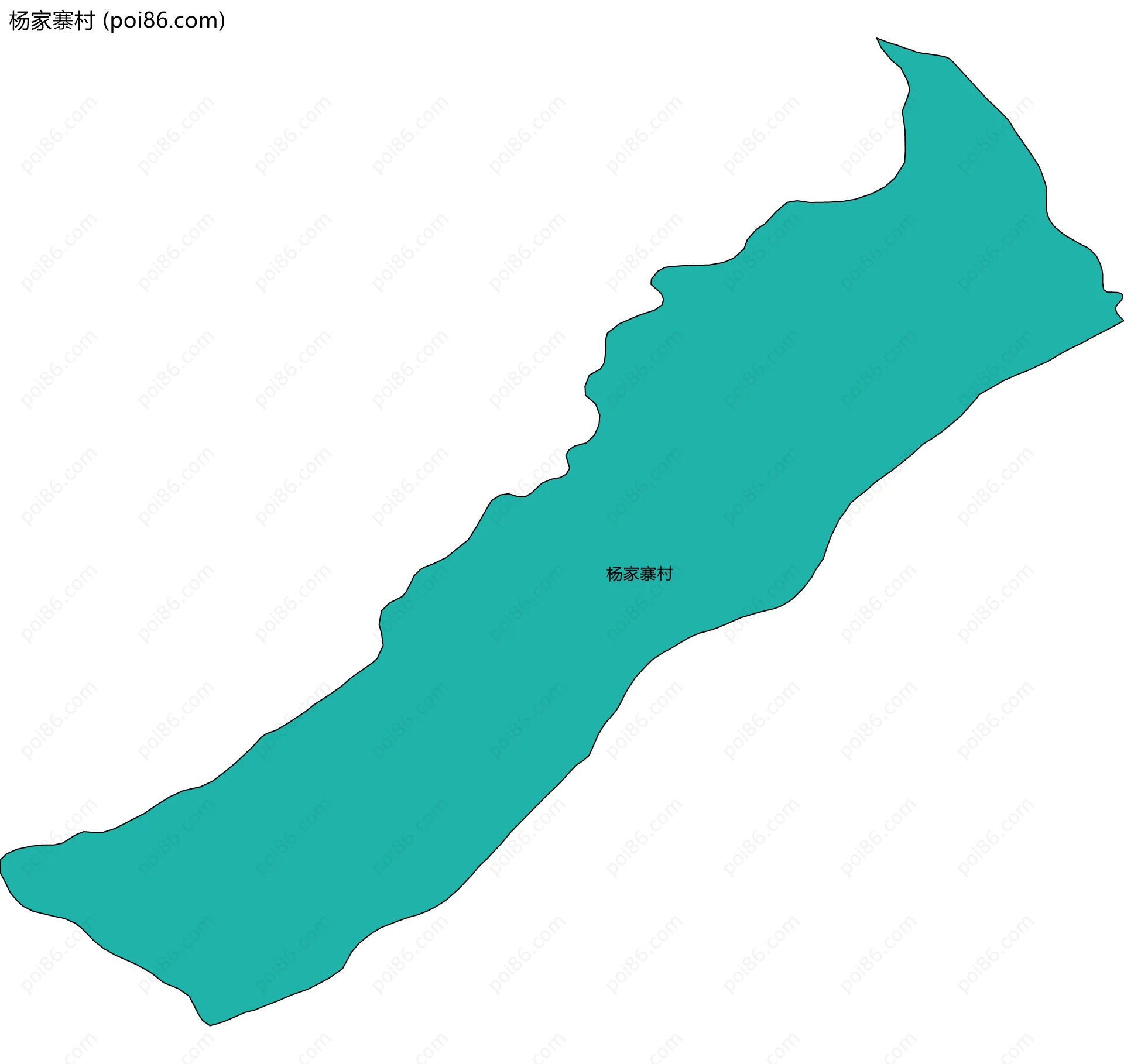 杨家寨村边界地图