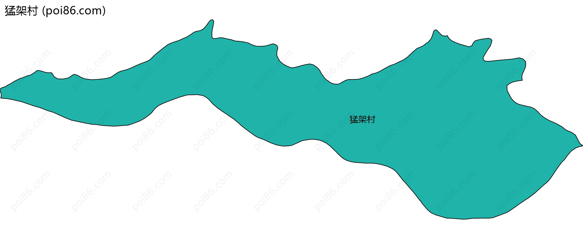 猛架村边界地图