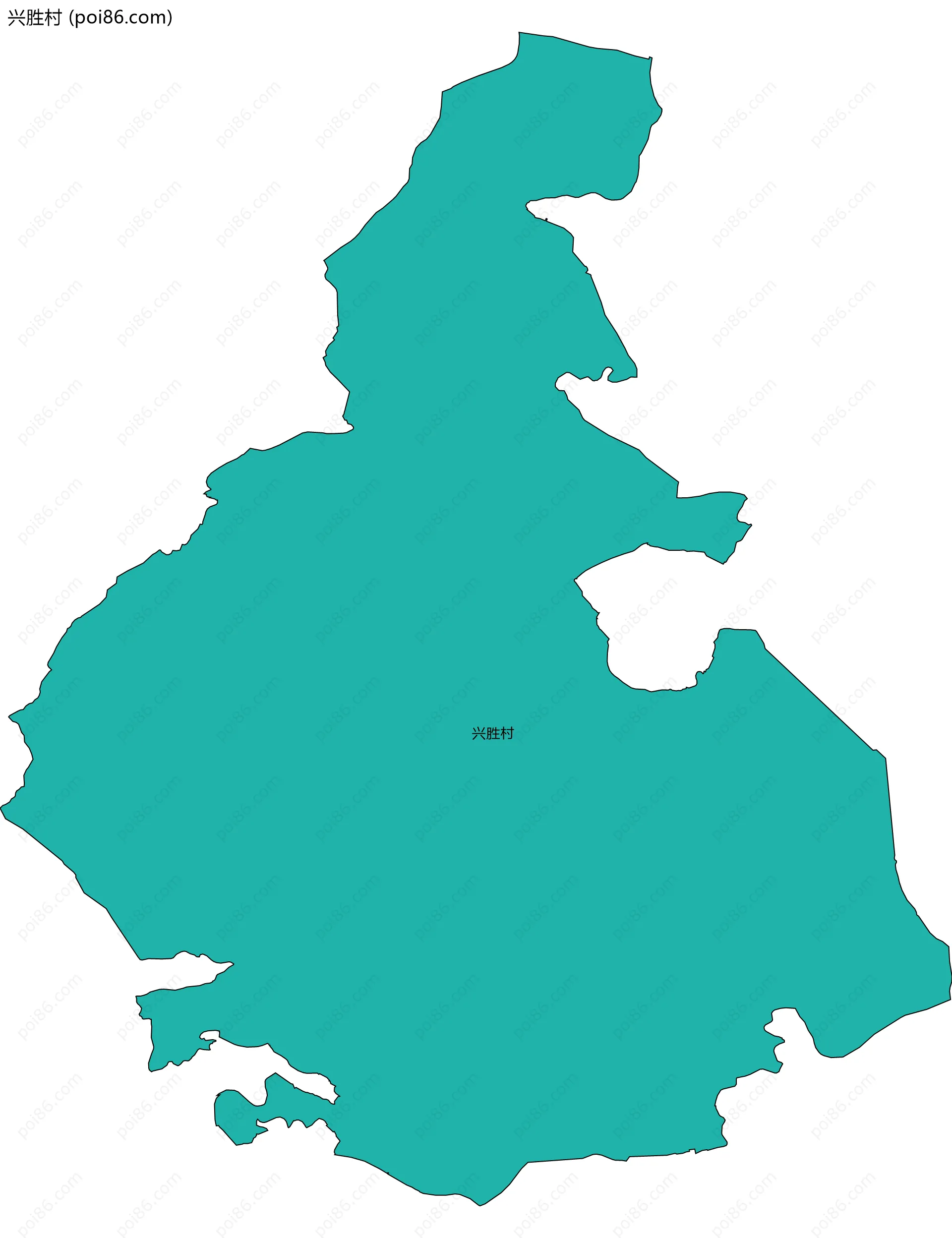 兴胜村边界地图