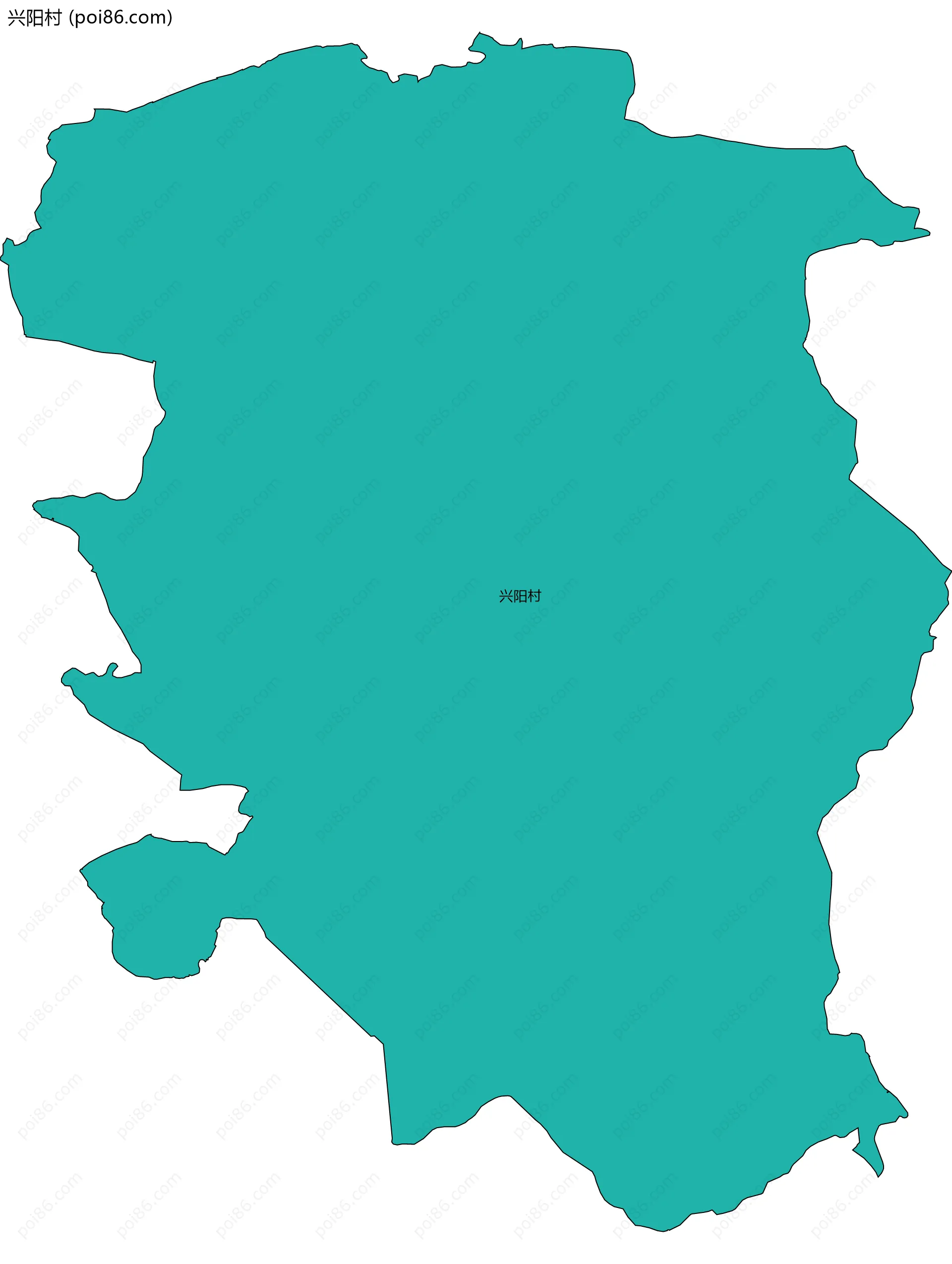 兴阳村边界地图