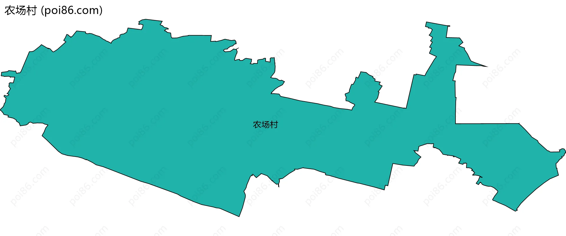 农场村边界地图
