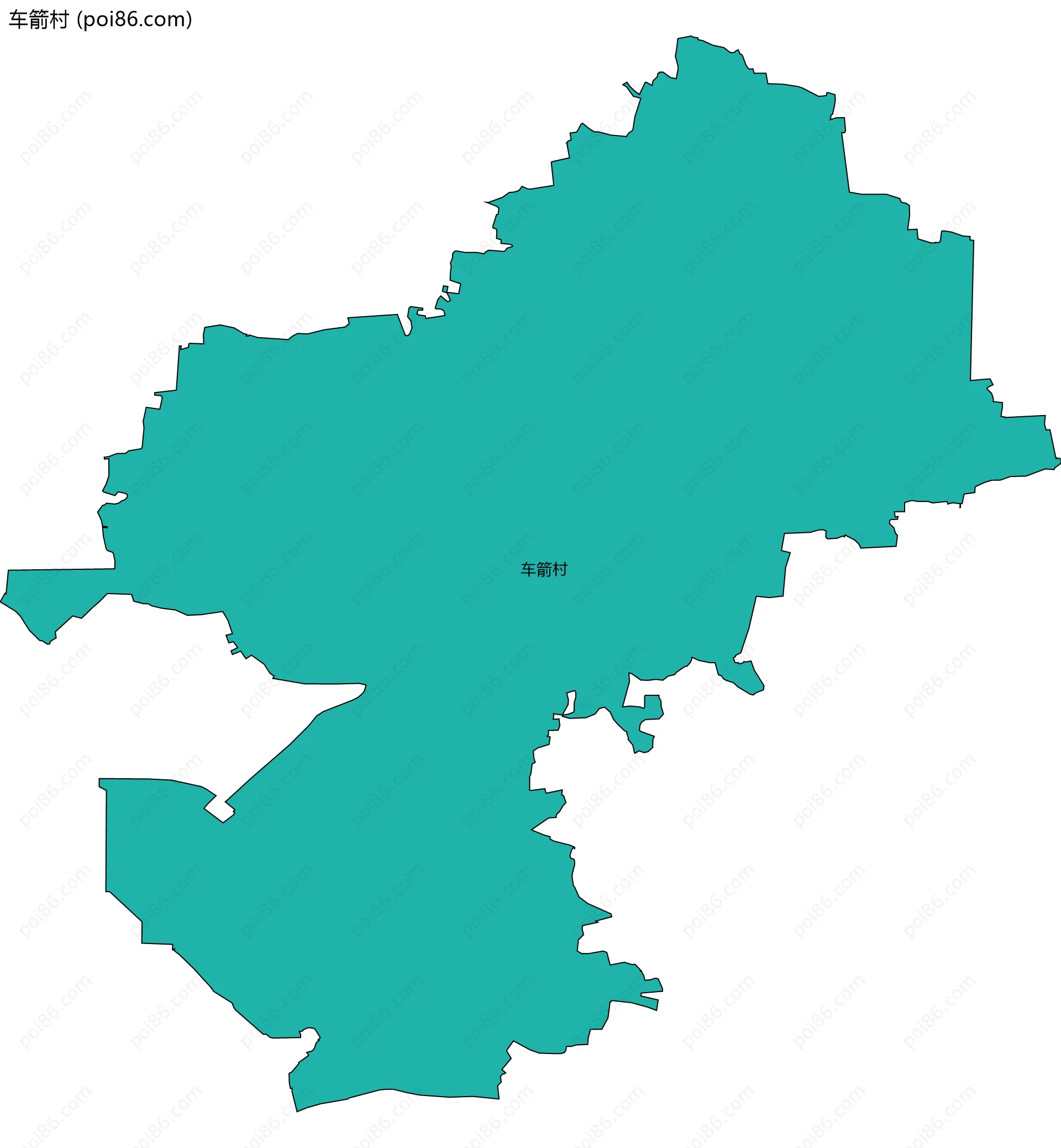 车箭村边界地图