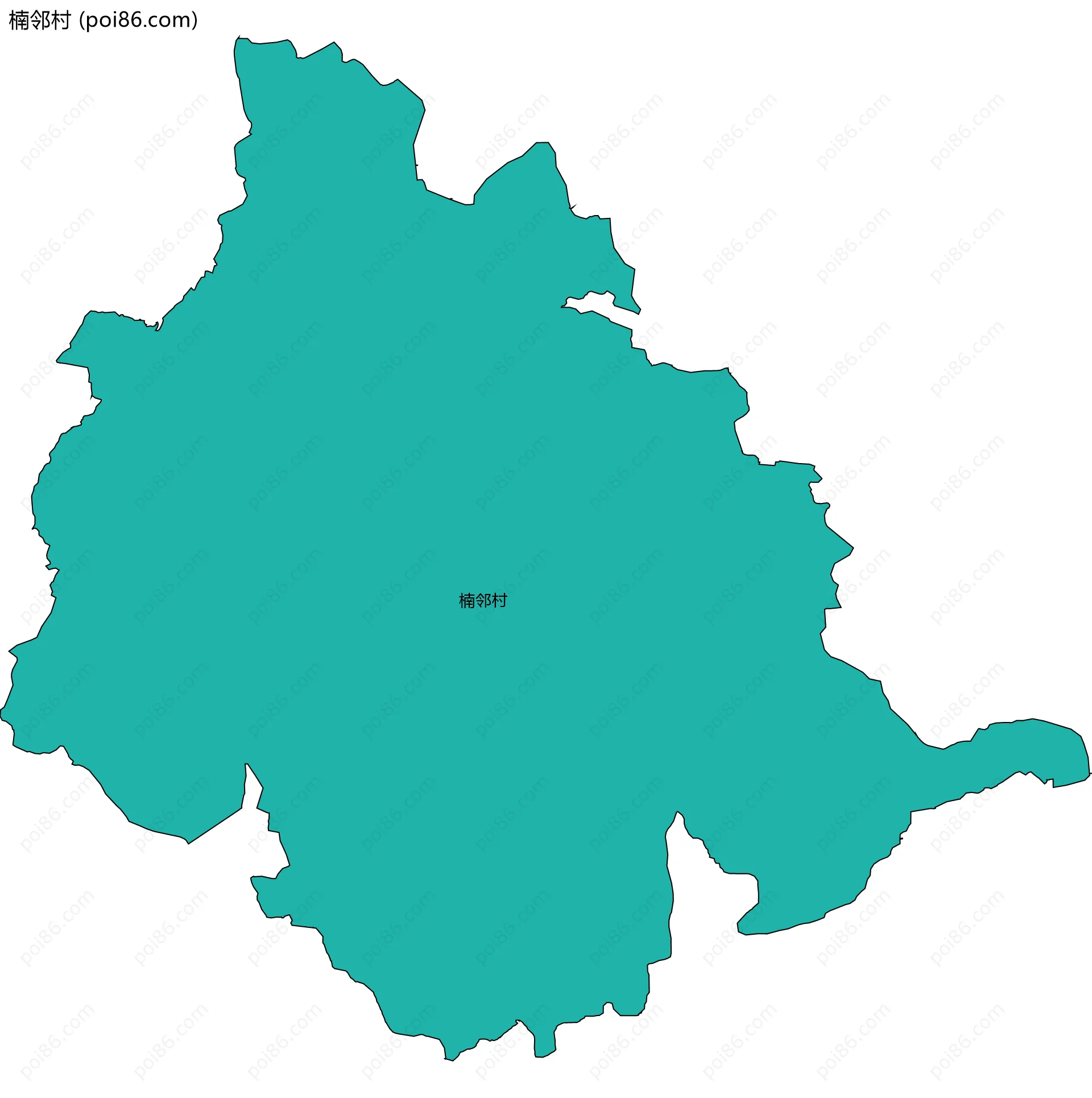 楠邻村边界地图