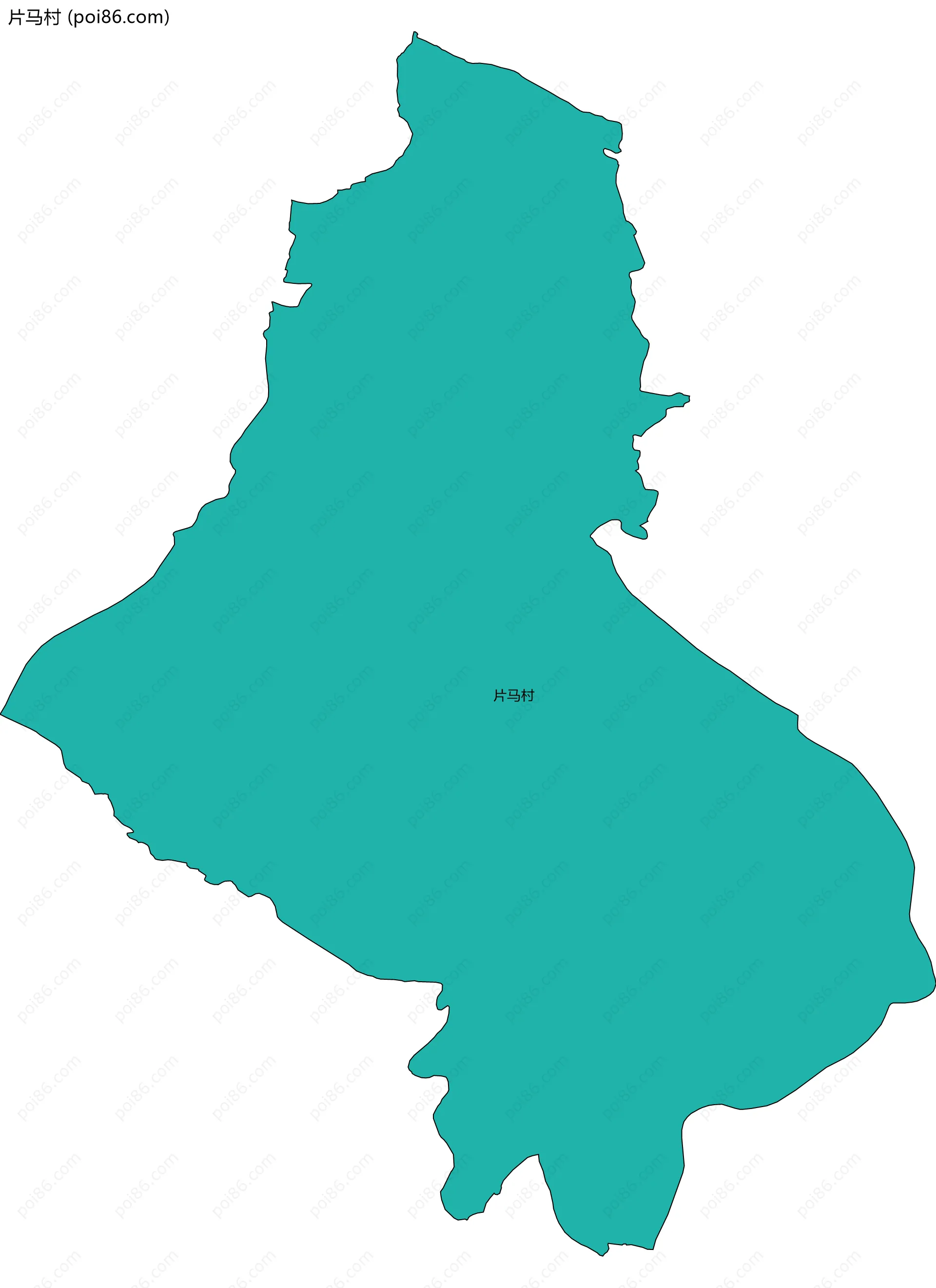 片马村边界地图