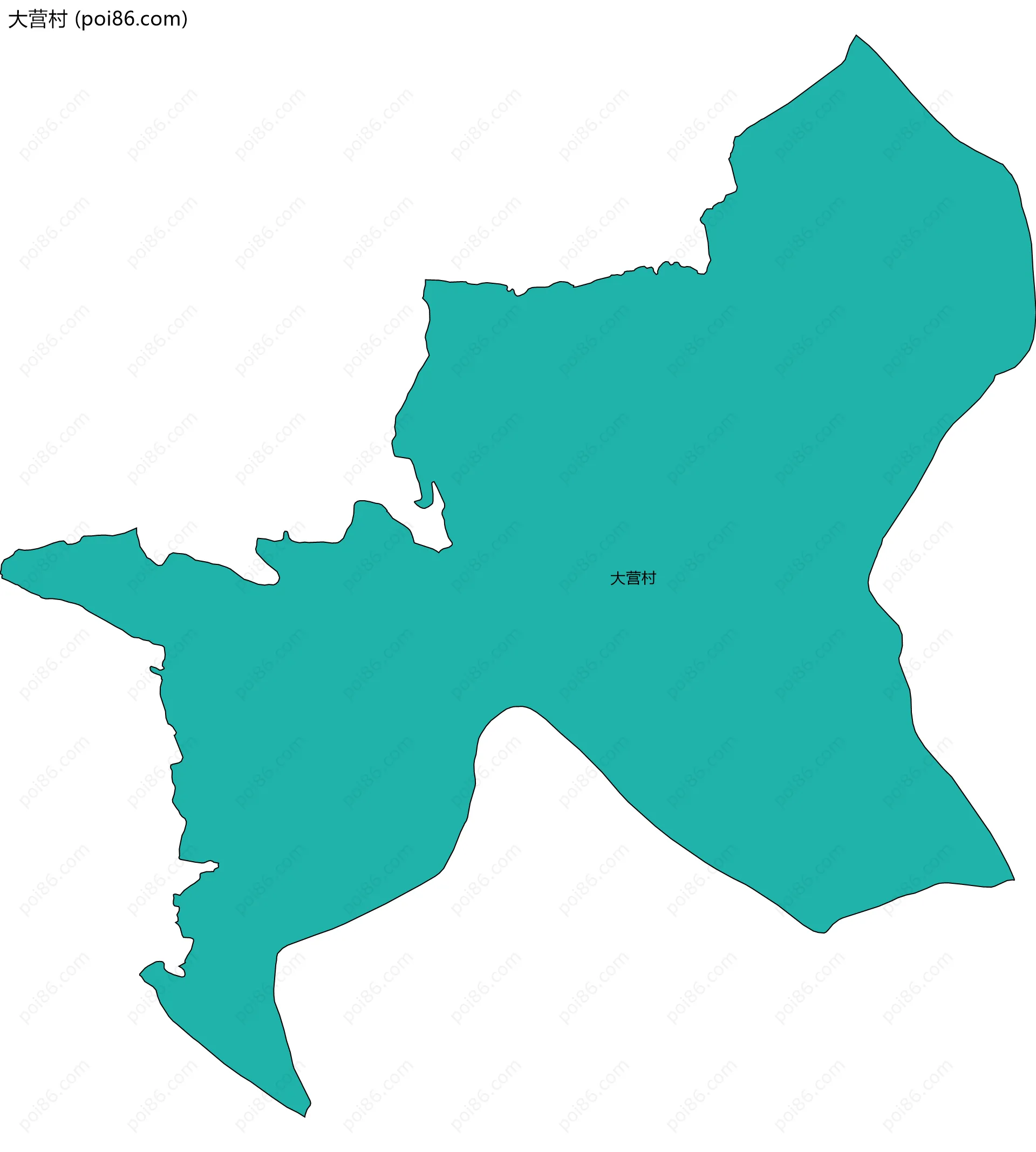 大营村边界地图