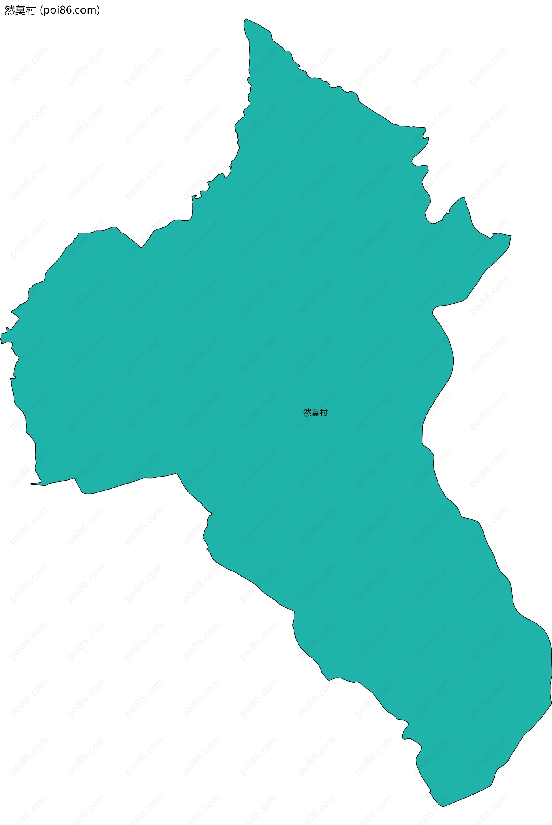 然莫村边界地图