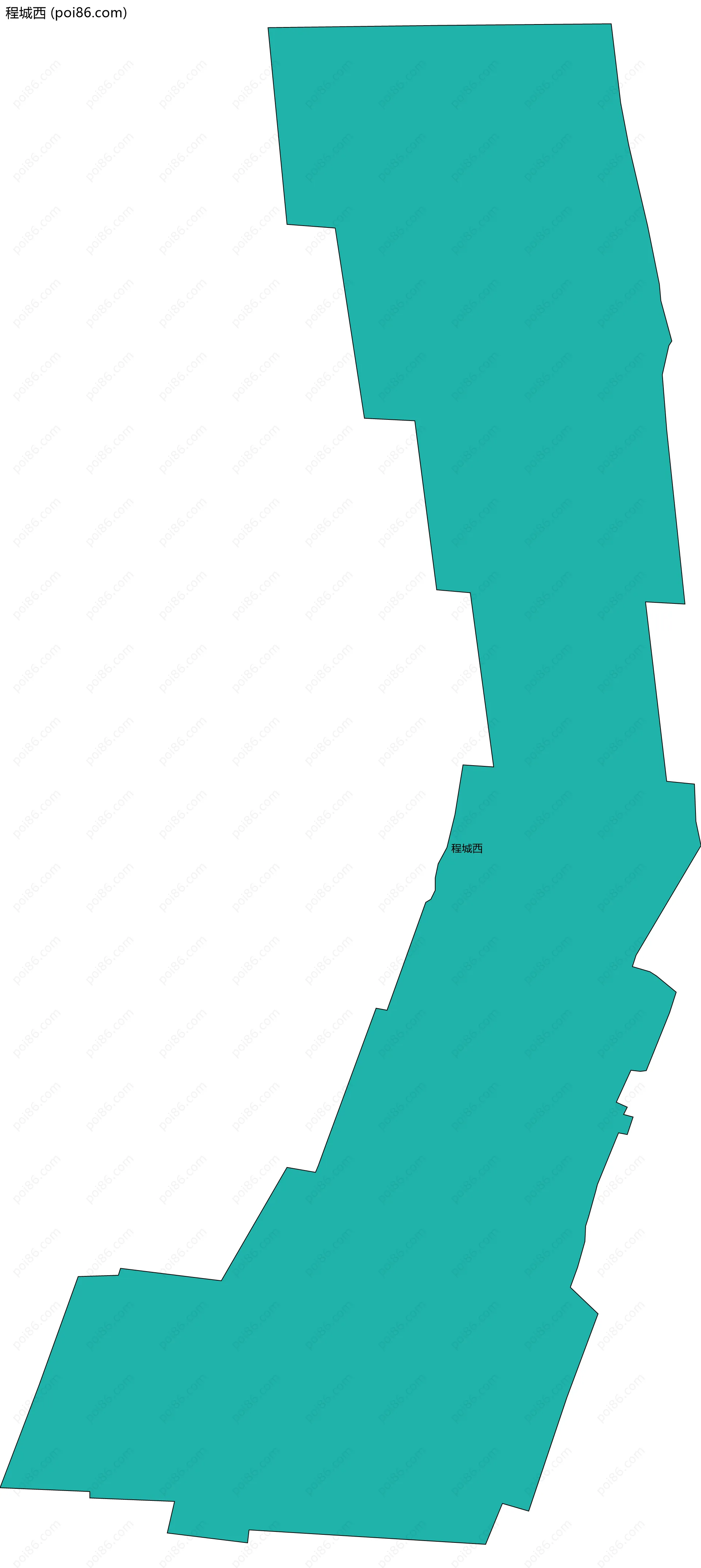 程城西边界地图