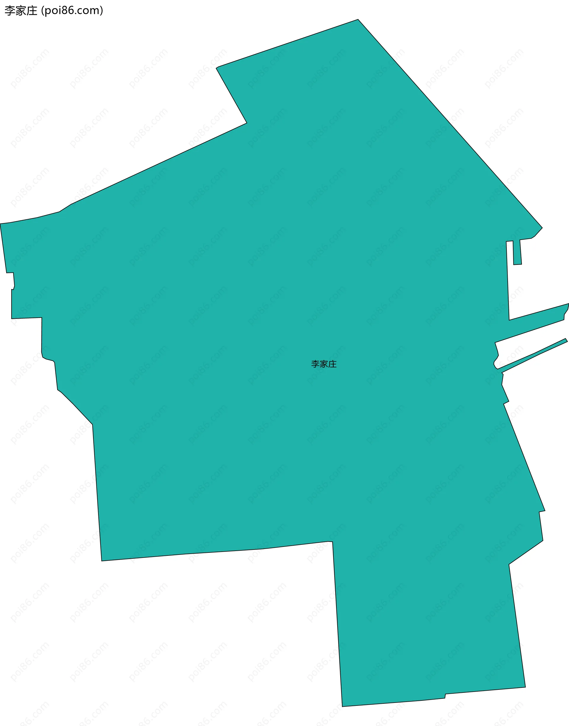 李家庄边界地图