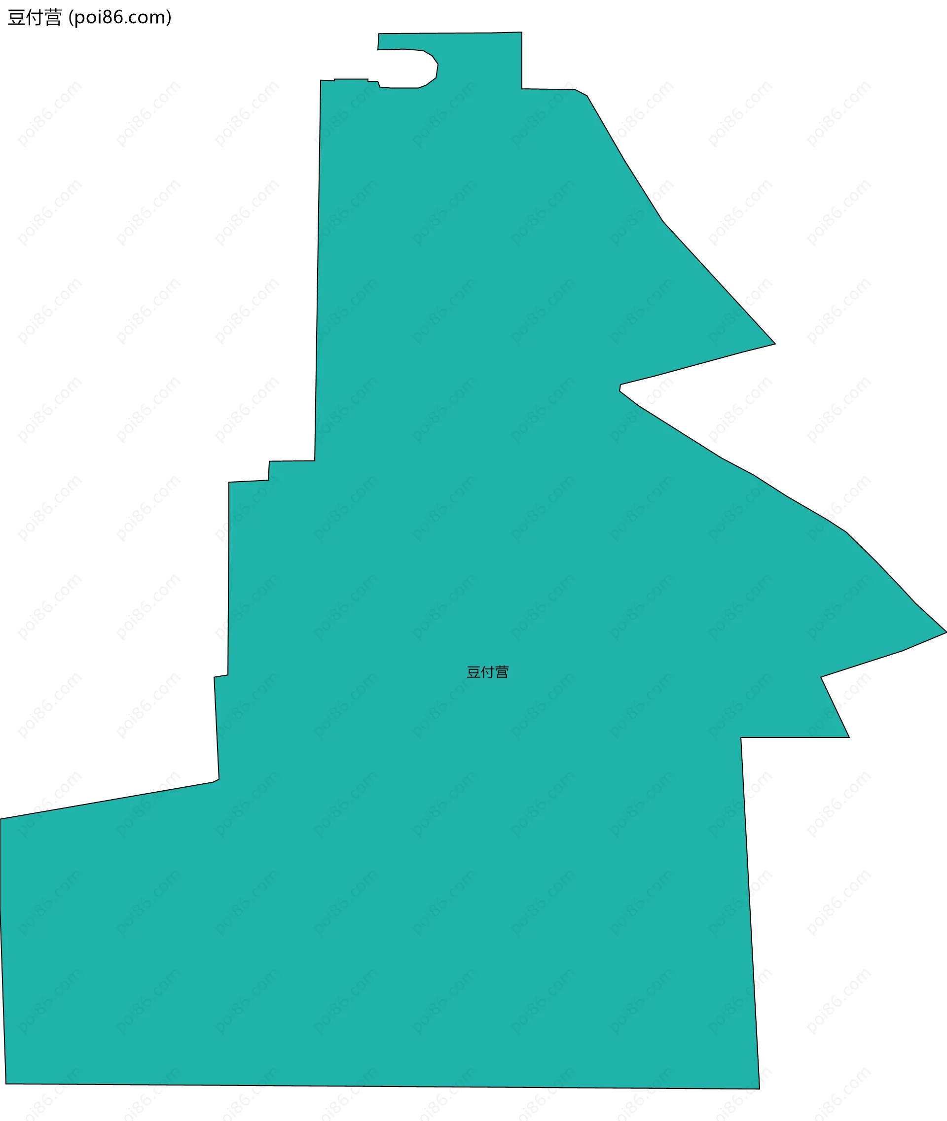 豆付营边界地图