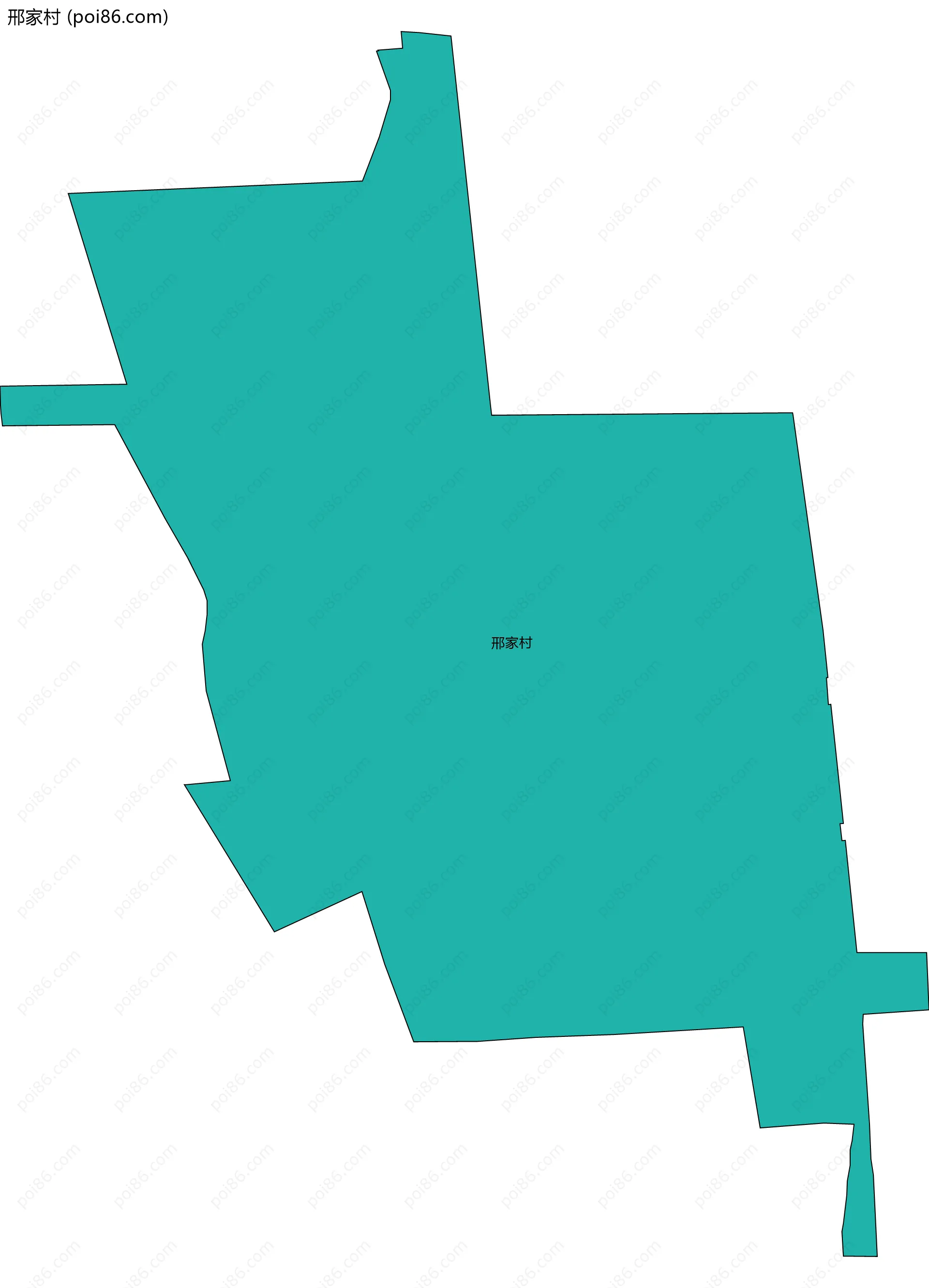 邢家村边界地图