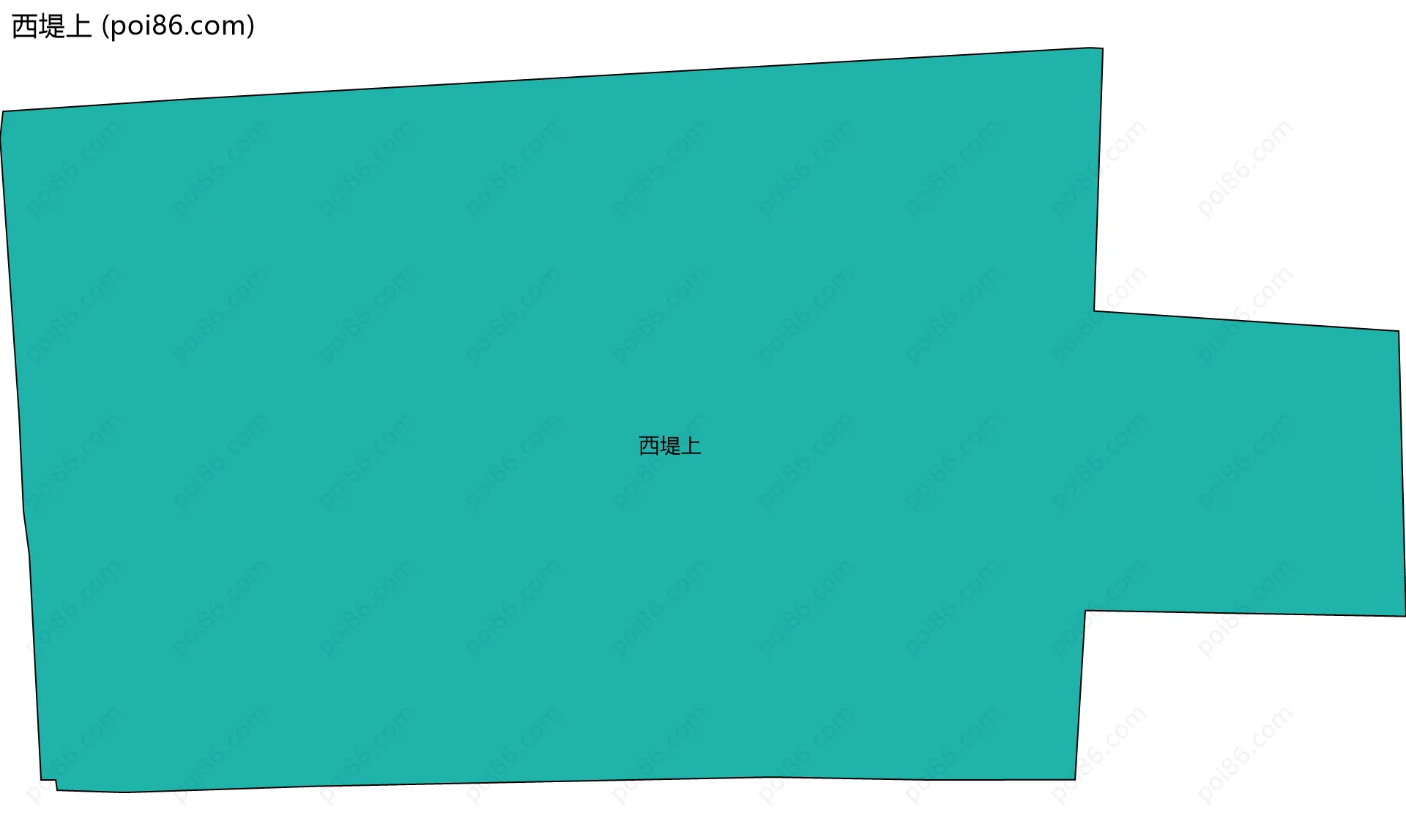 西堤上边界地图
