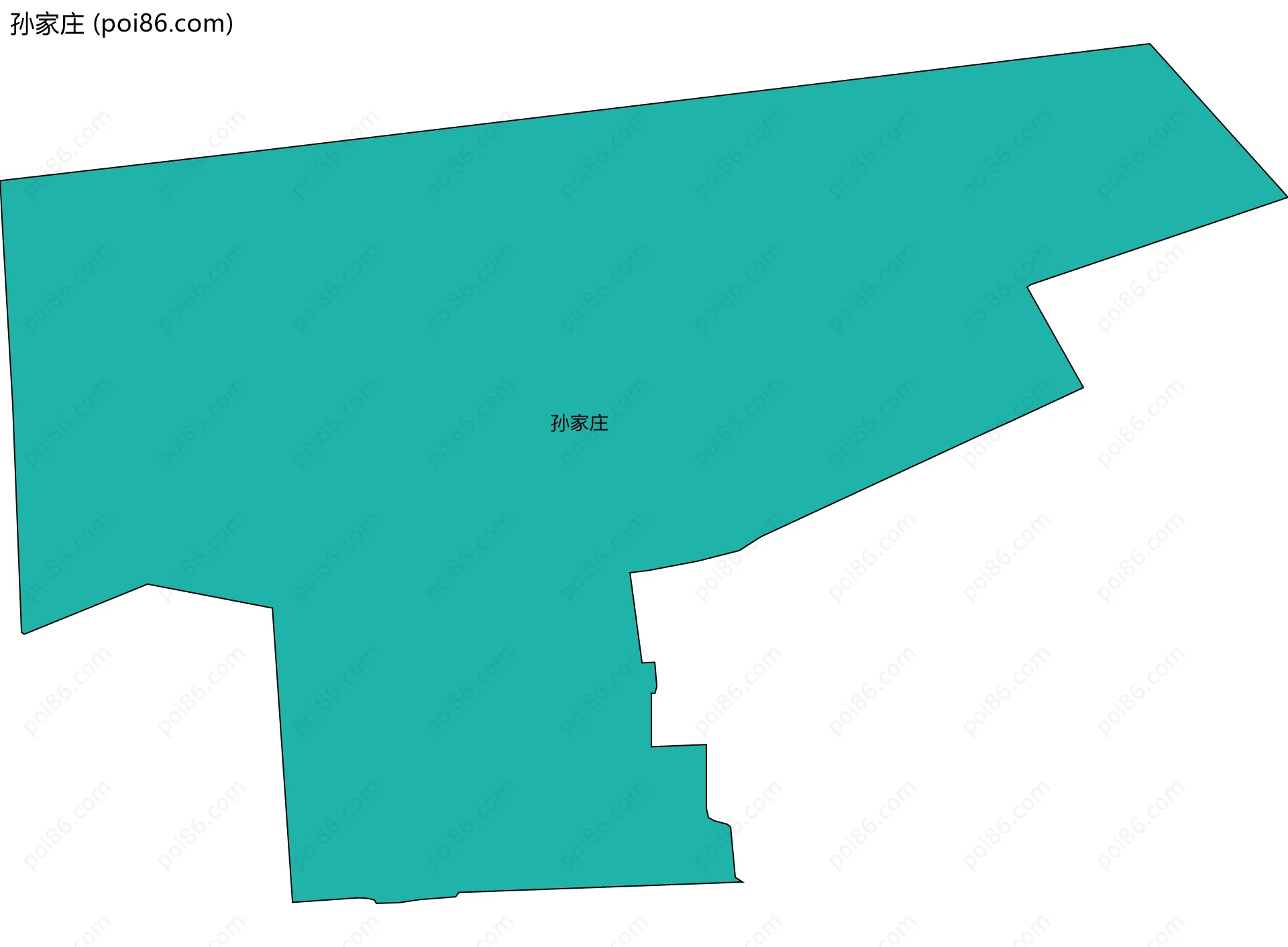 孙家庄边界地图