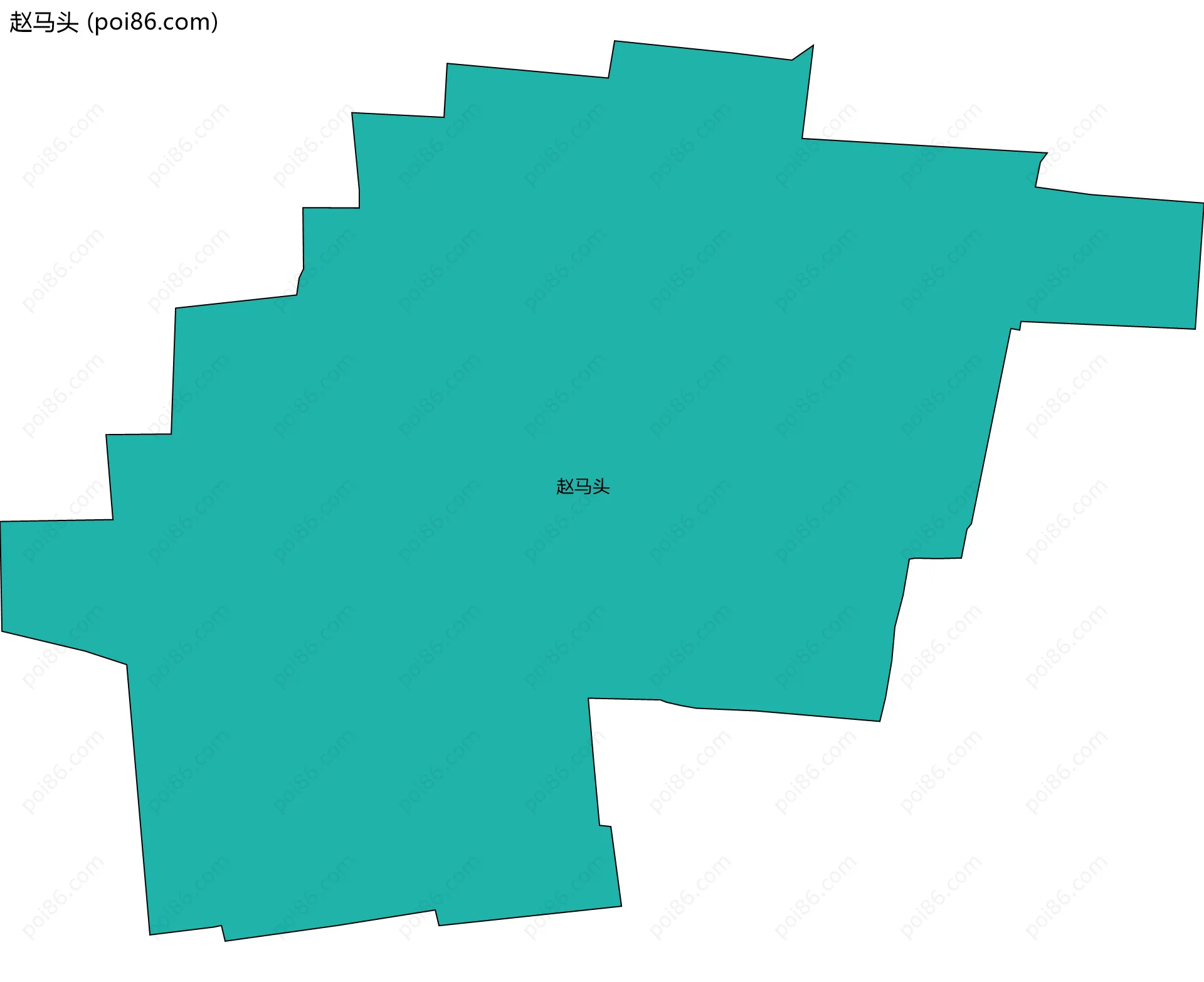 赵马头边界地图