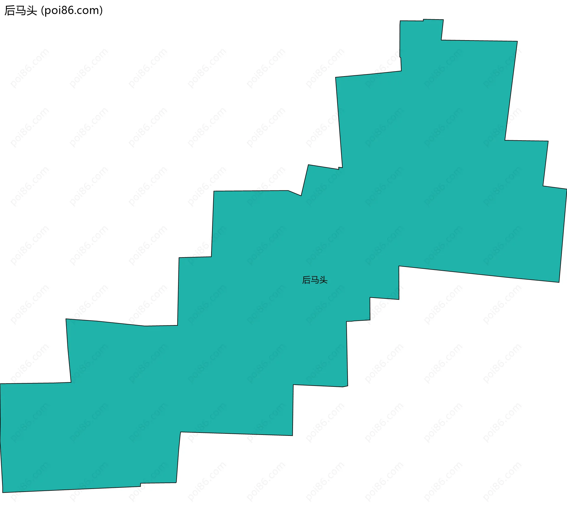 后马头边界地图