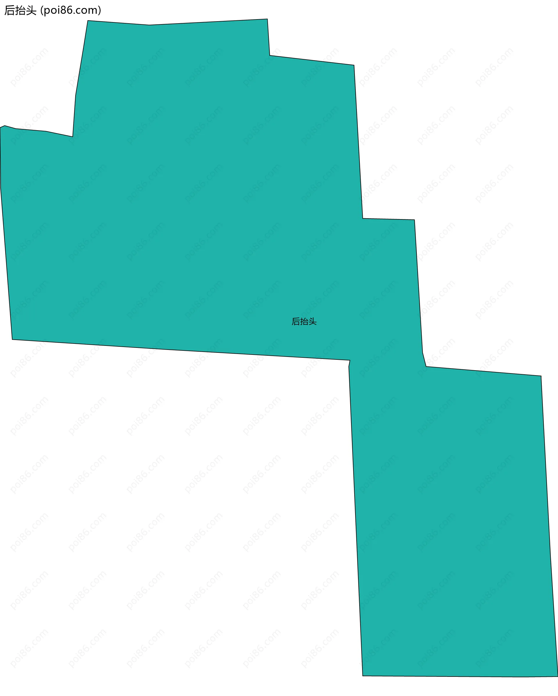 后抬头边界地图