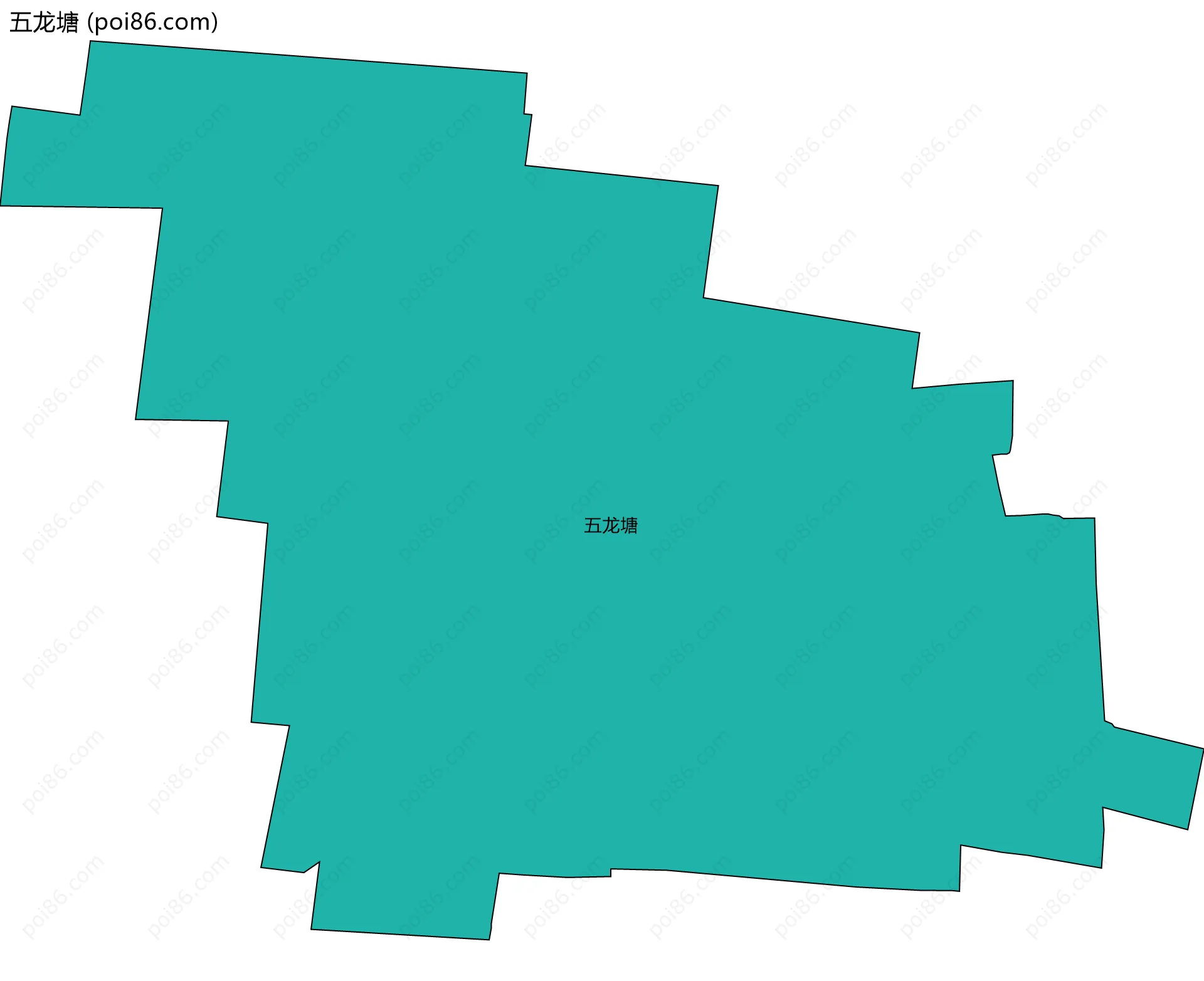 五龙塘边界地图
