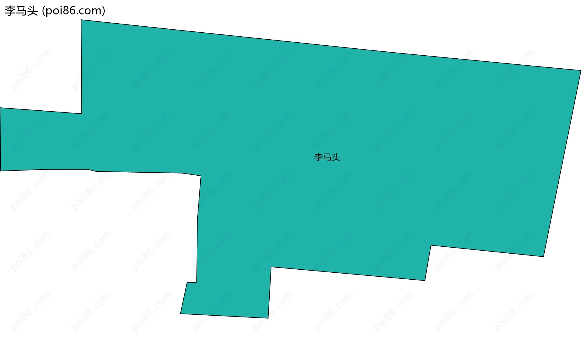 李马头边界地图