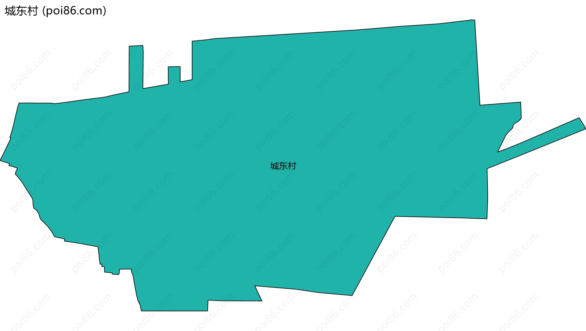 城东村边界地图
