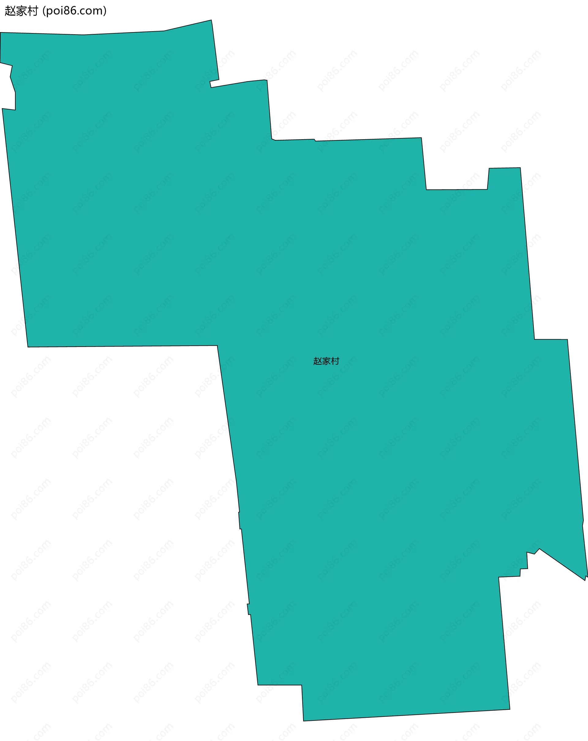 赵家村边界地图