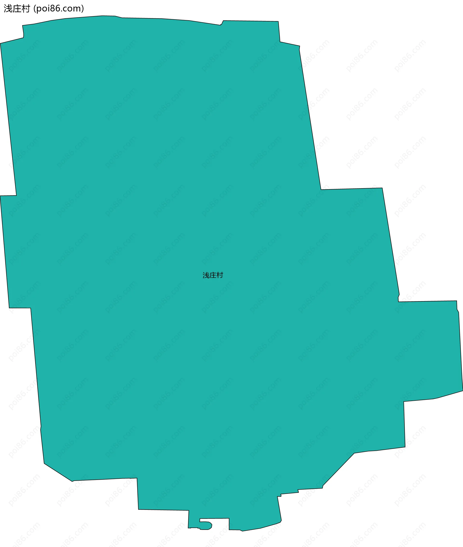 浅庄村边界地图