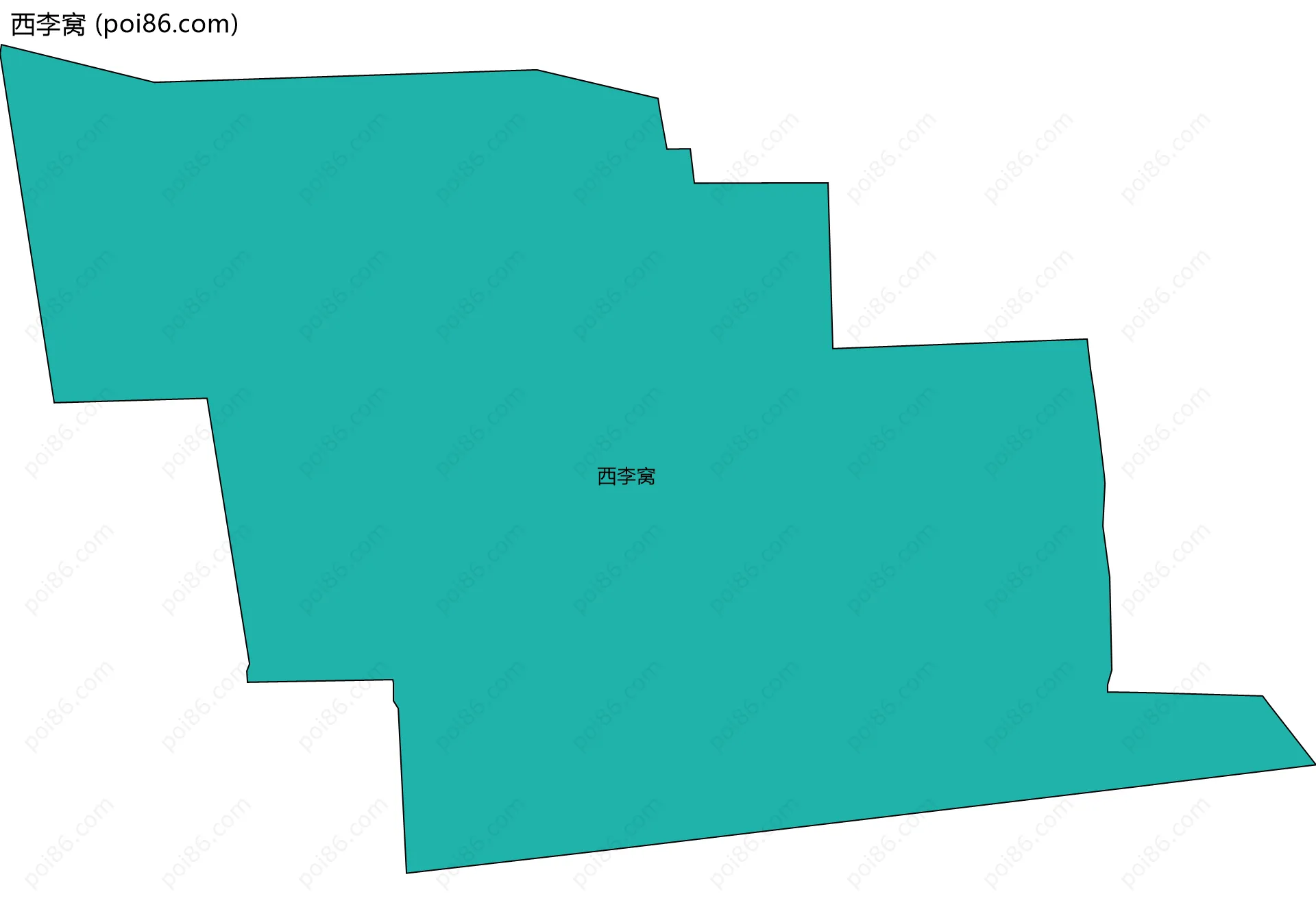 西李窝边界地图