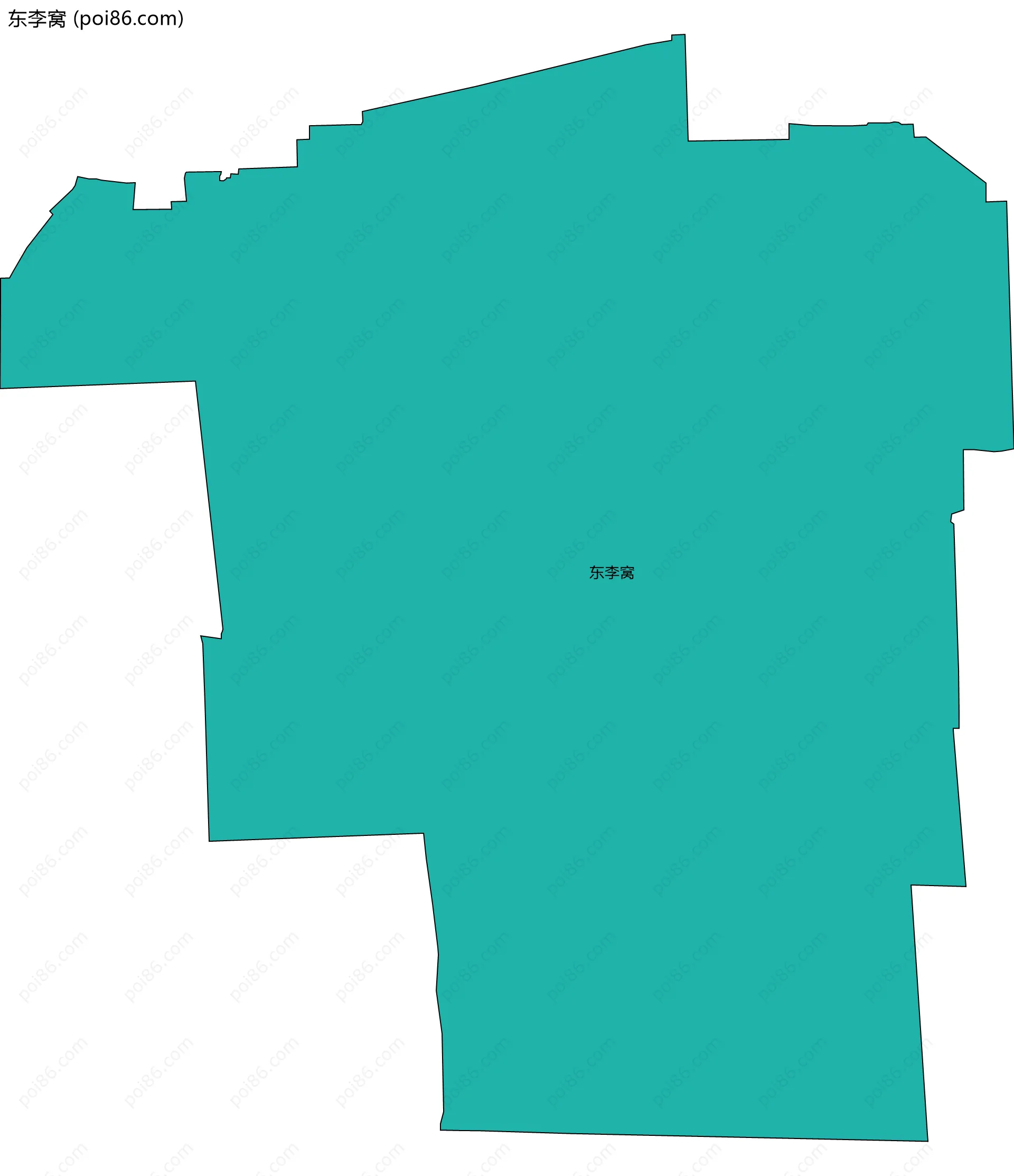 东李窝边界地图