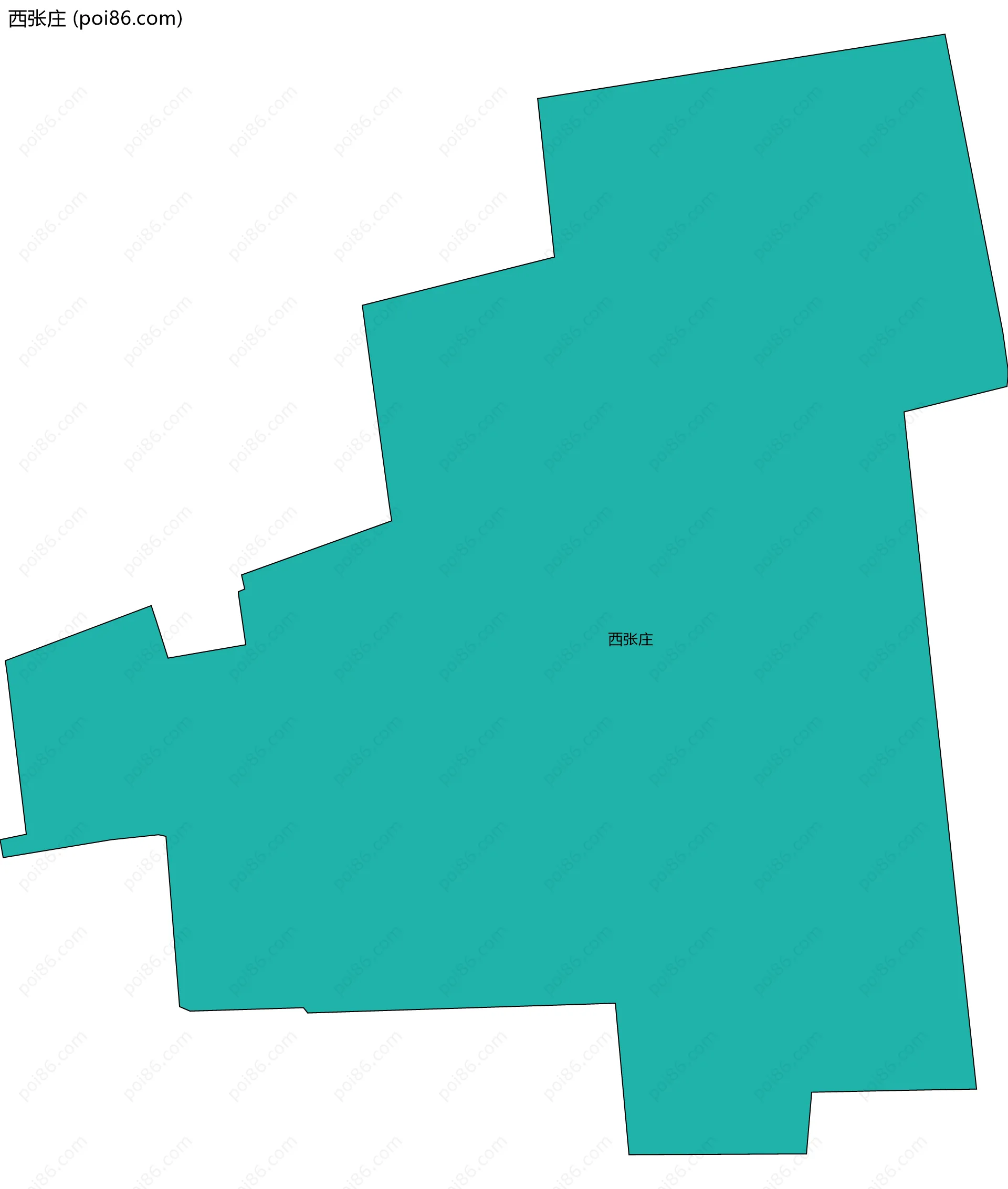 西张庄边界地图