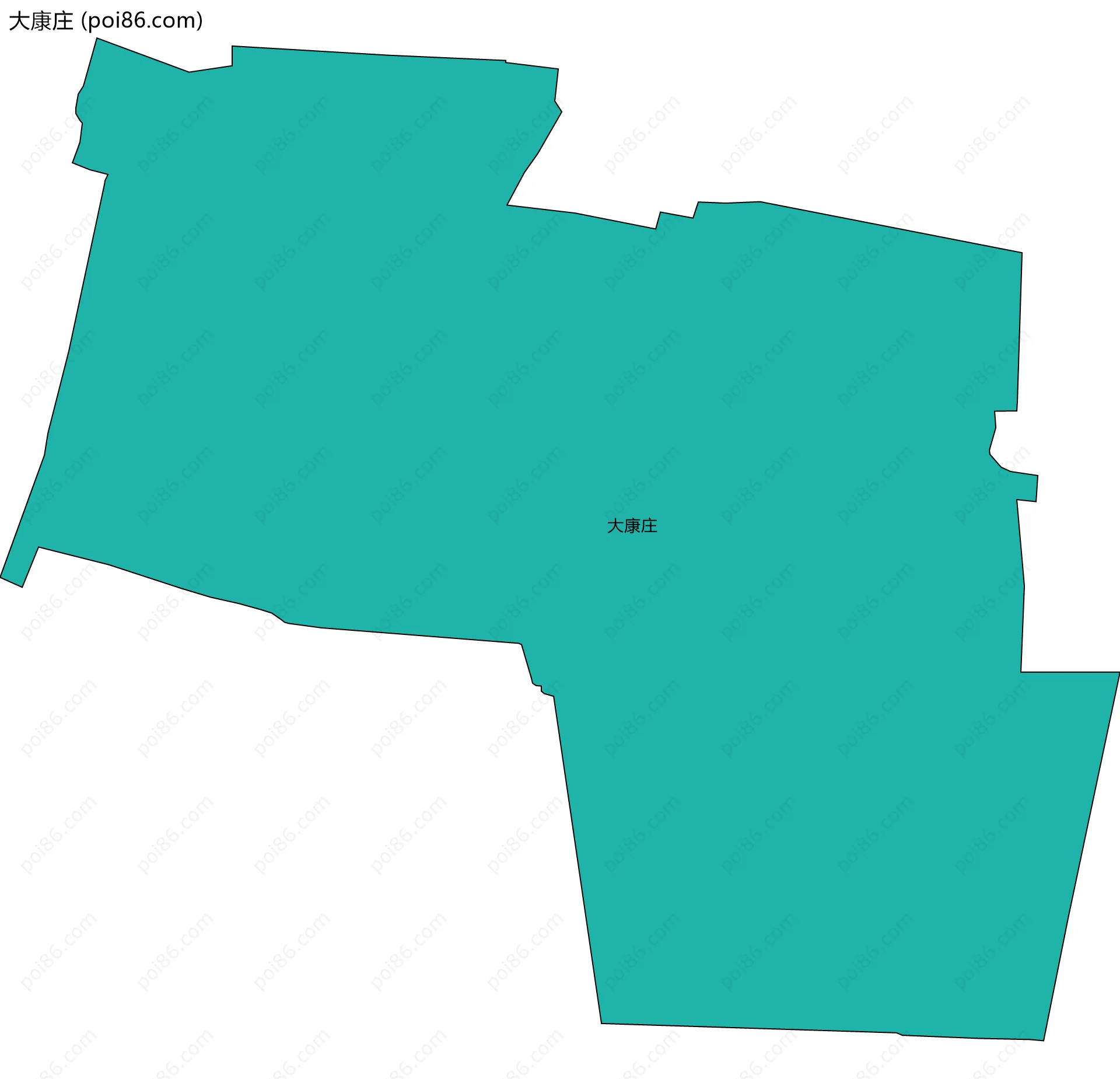 大康庄边界地图