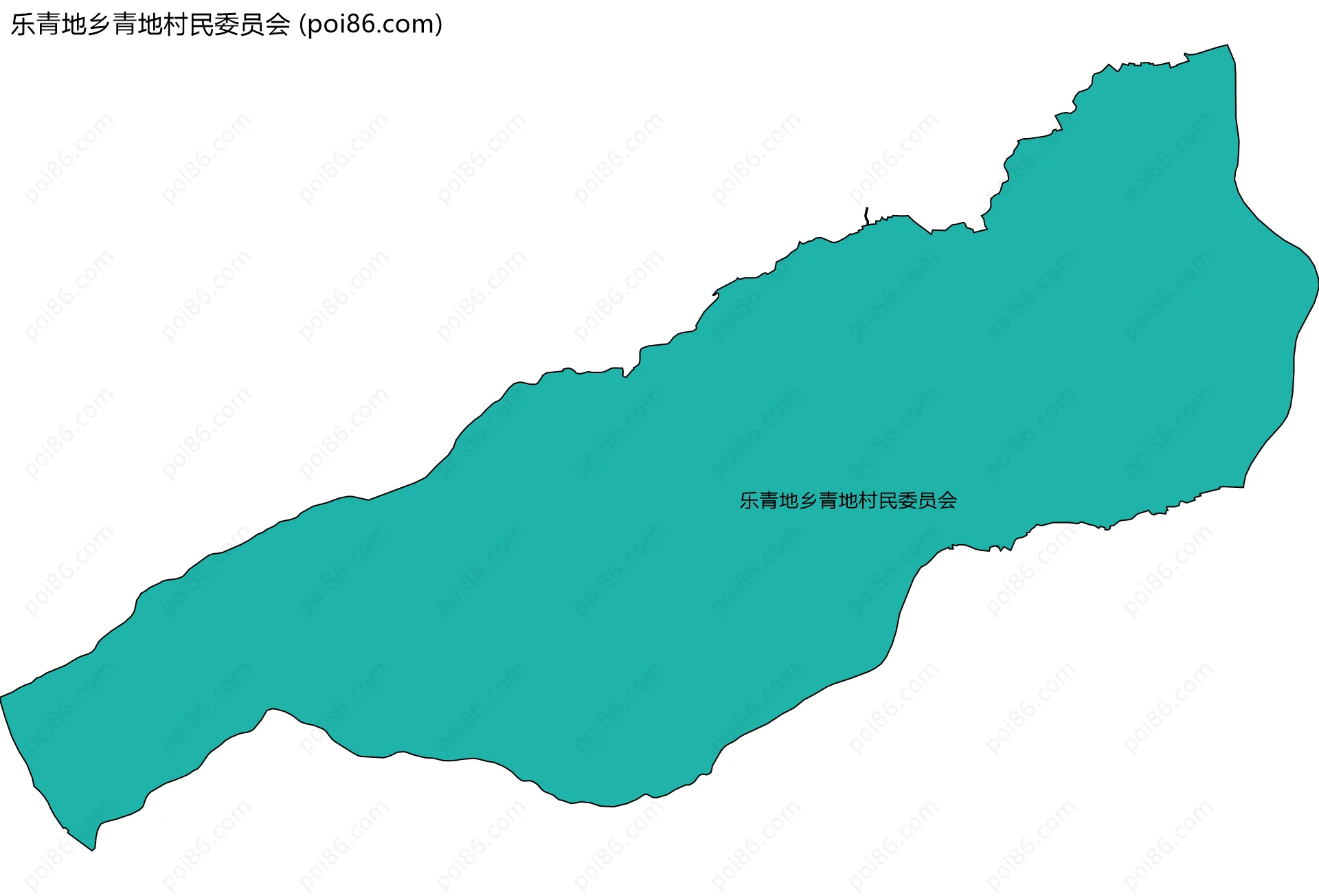 乐青地乡青地村民委员会边界地图