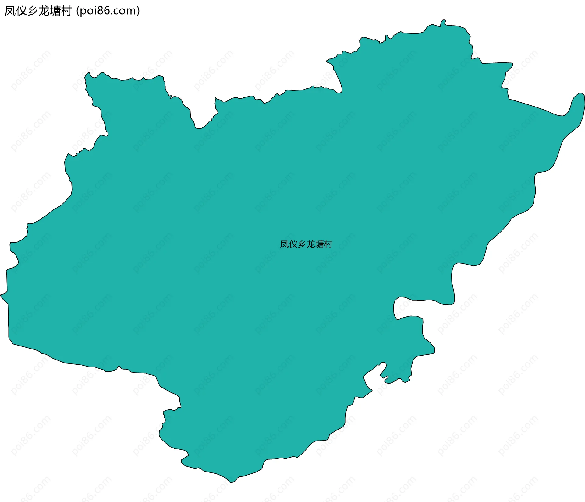 凤仪乡龙塘村边界地图