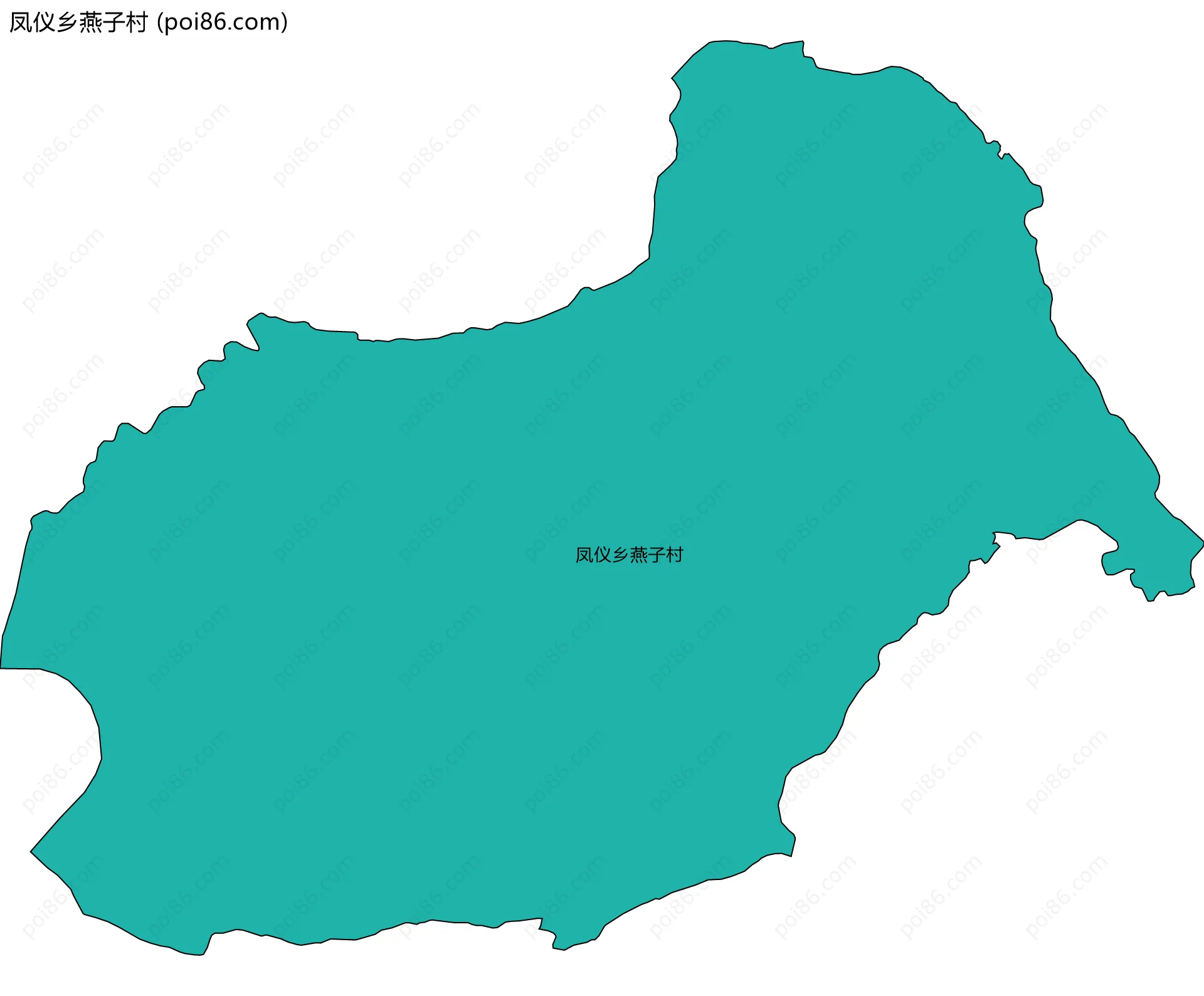 凤仪乡燕子村边界地图