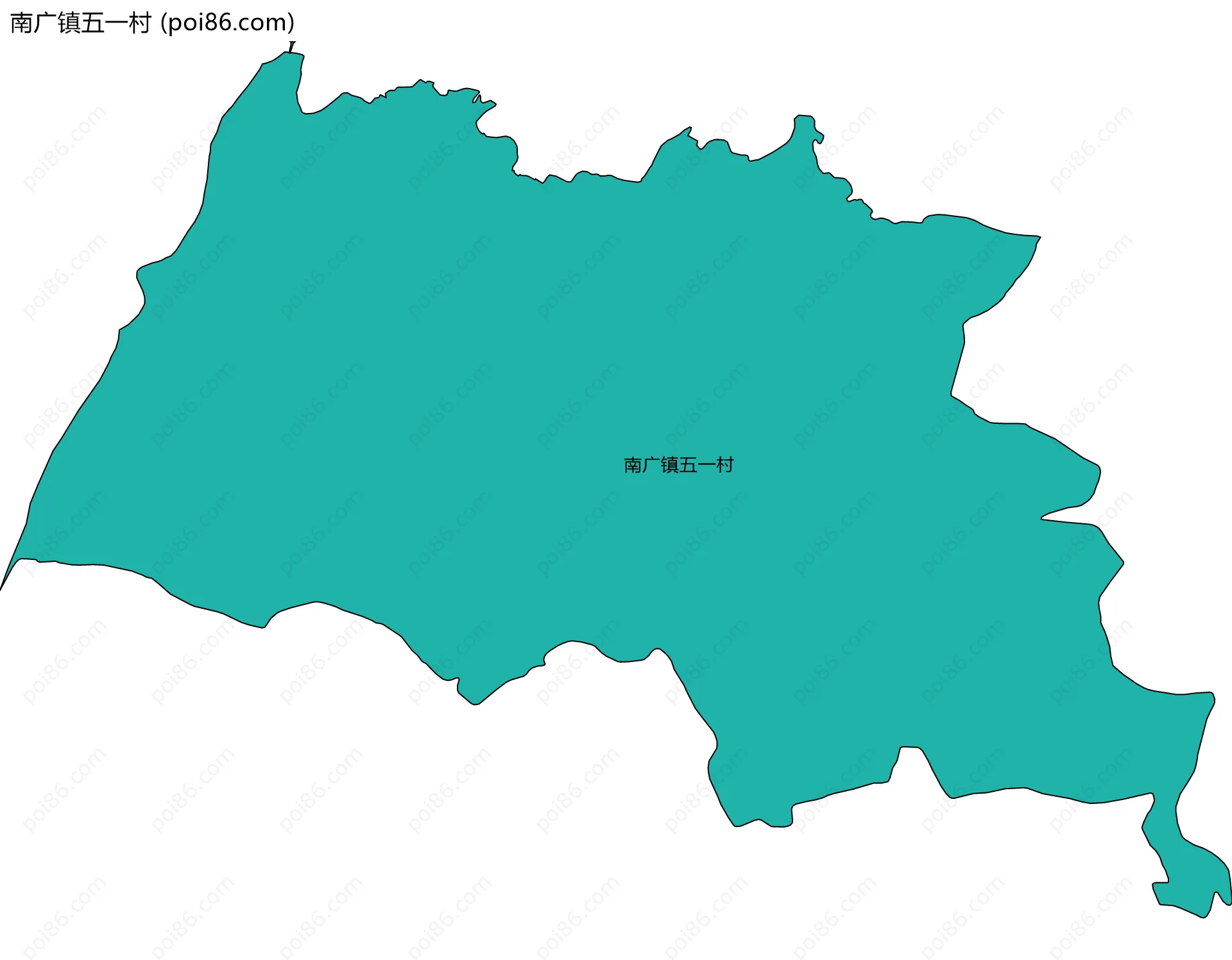 南广镇五一村边界地图