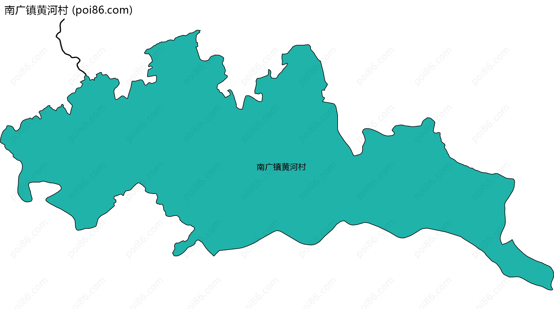 南广镇黄河村边界地图