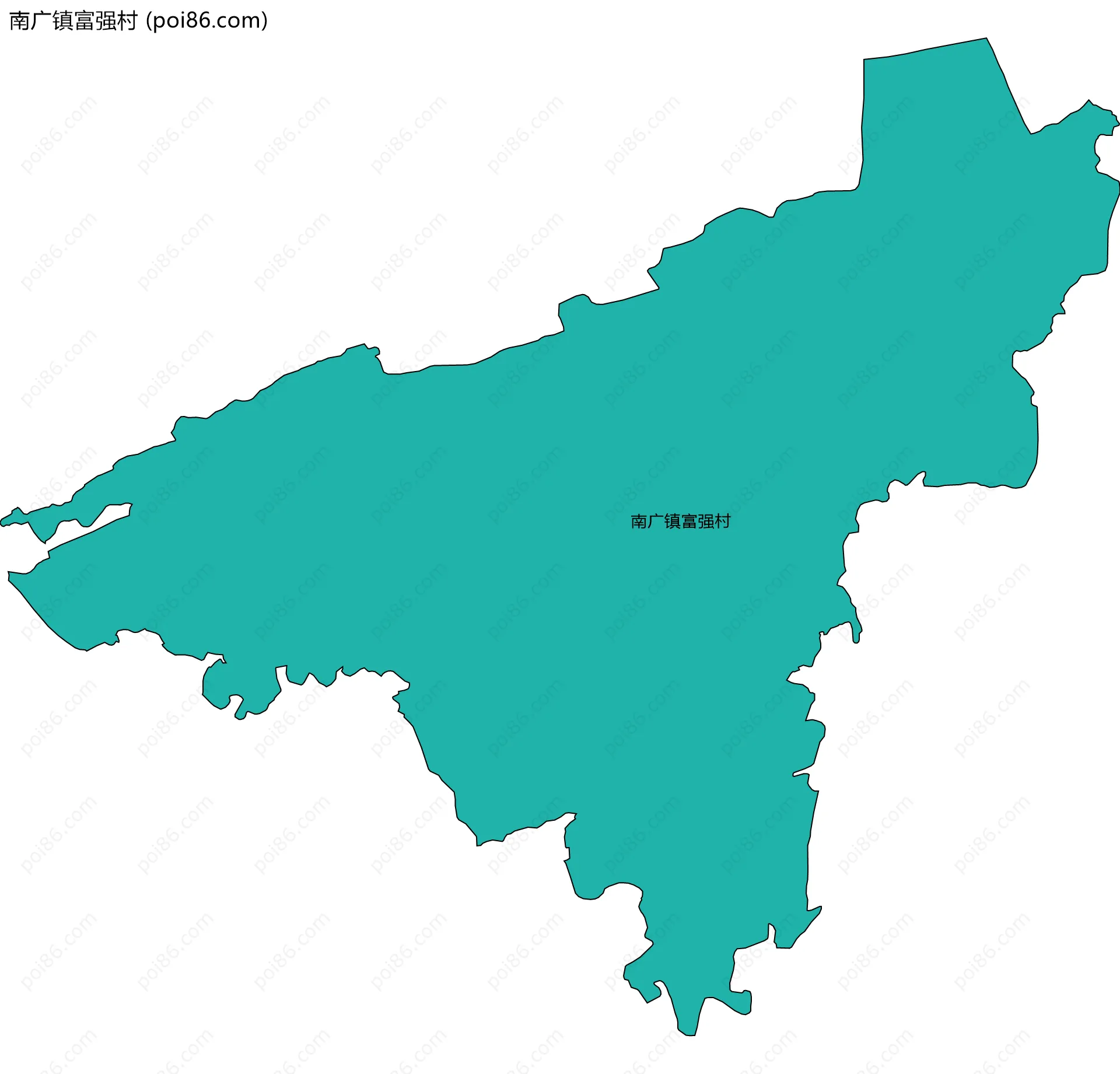 南广镇富强村边界地图